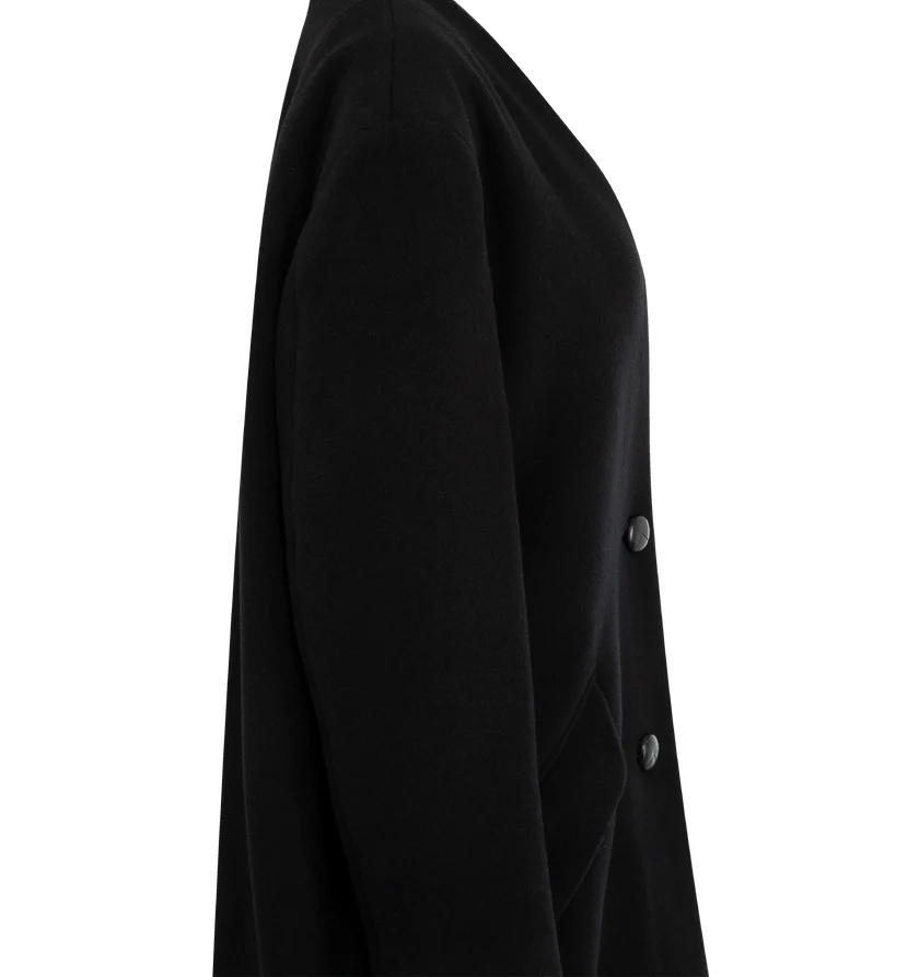 Isabel Marant o1h1sh11225 Florane Coat in Black Size XS / US 0-2 / IT 36-38 - 3 Thumbnail