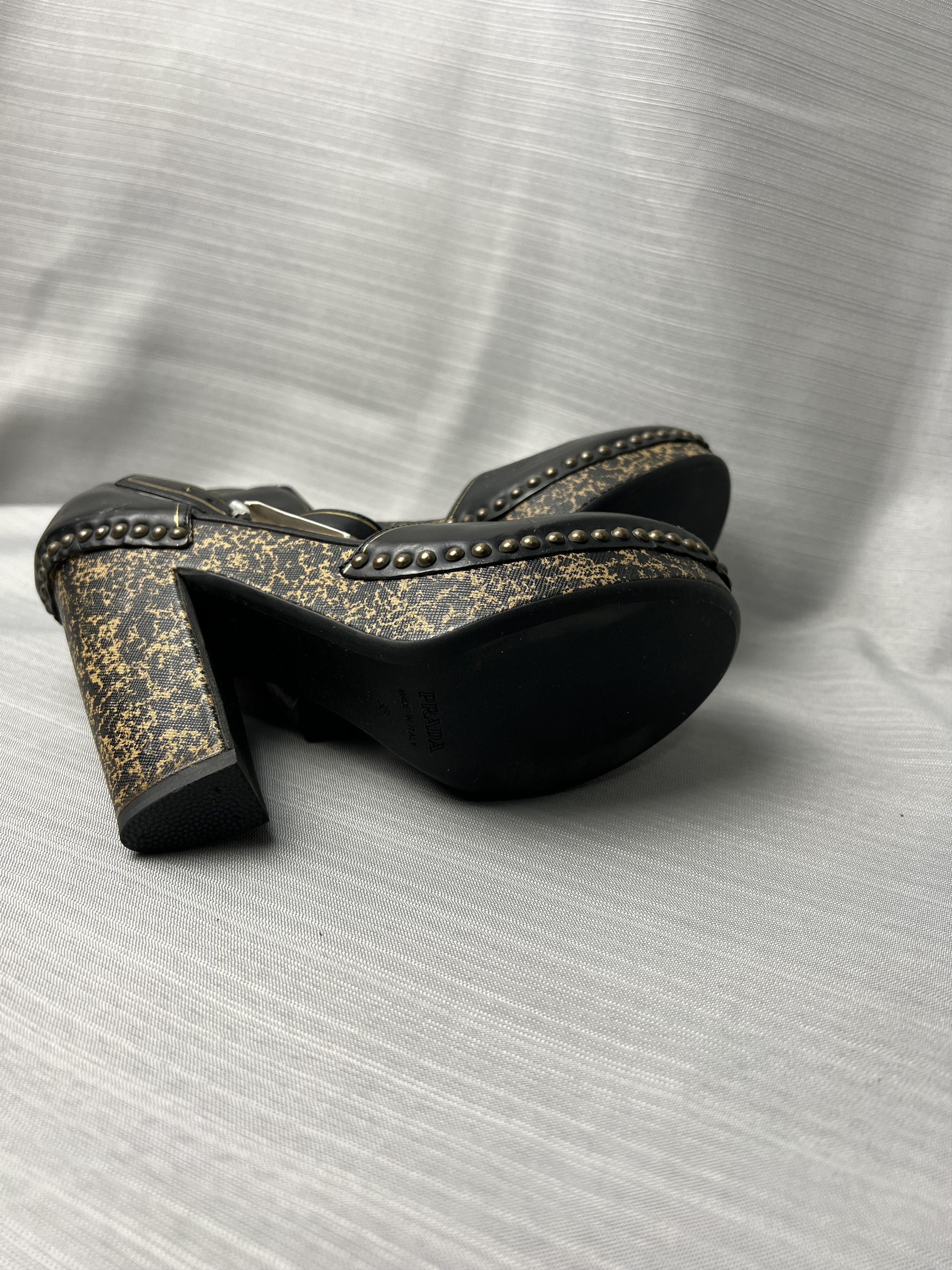 Prada Prada - Leather Studded Heels Size US 6 / IT 36 - 4 Thumbnail