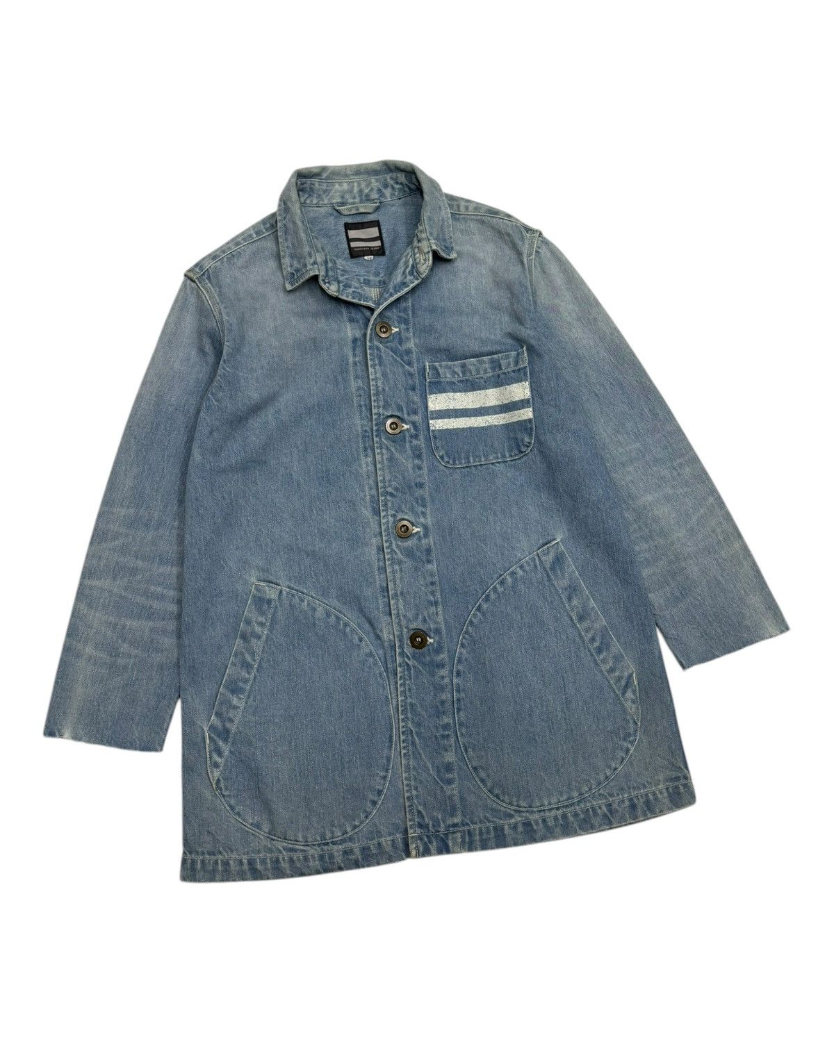 Blue Blue Japan × Evisu × Momotaro Jeans 🔥MOMOTARO JAPAN BLUE DENIM CHORE JACKET Size US M / EU 48-50 / 2 - 8 Thumbnail