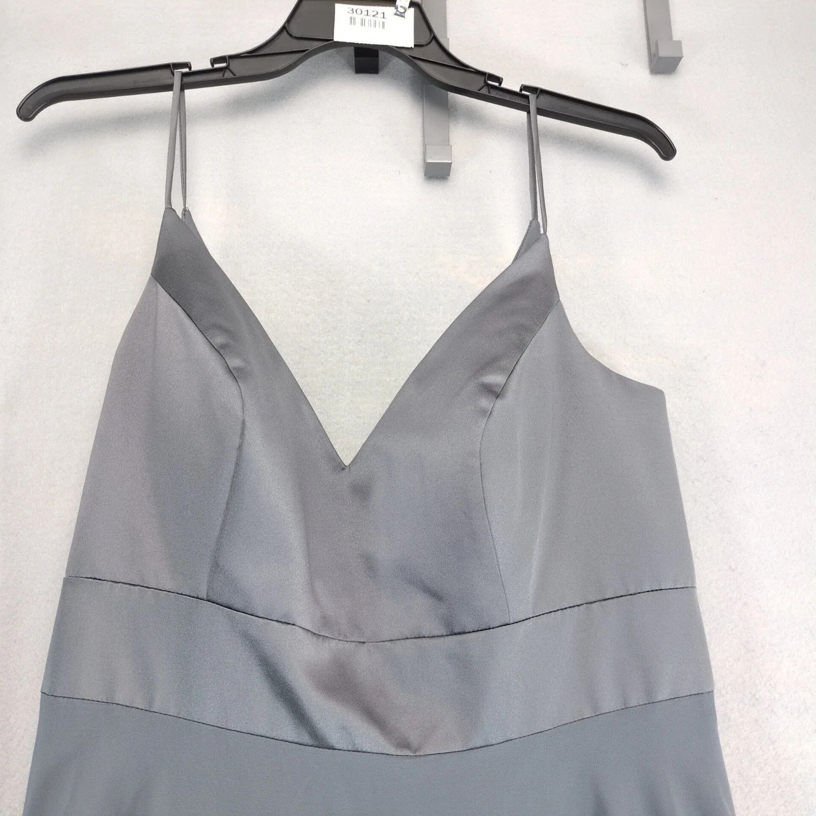 Other Sorella Vita Charcoal Floor-Length Dress Sz 22 Satin Chiffon Size 3XL / US 20-22 - 10 Thumbnail