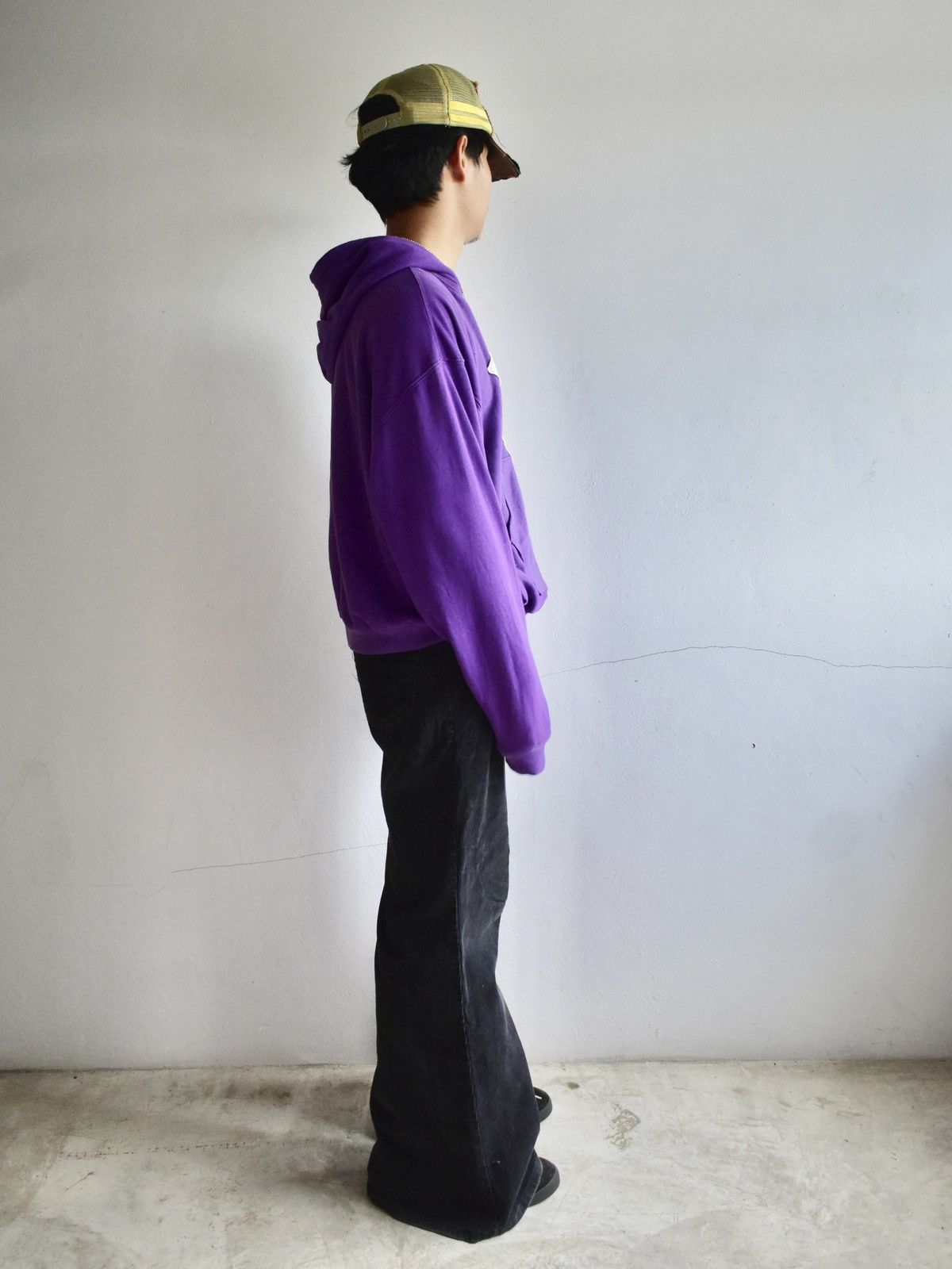 Russell Athletic × Vintage Faded Vintage NY Patchwork Hoodie Size US M / EU 48-50 / 2 - 10 Thumbnail