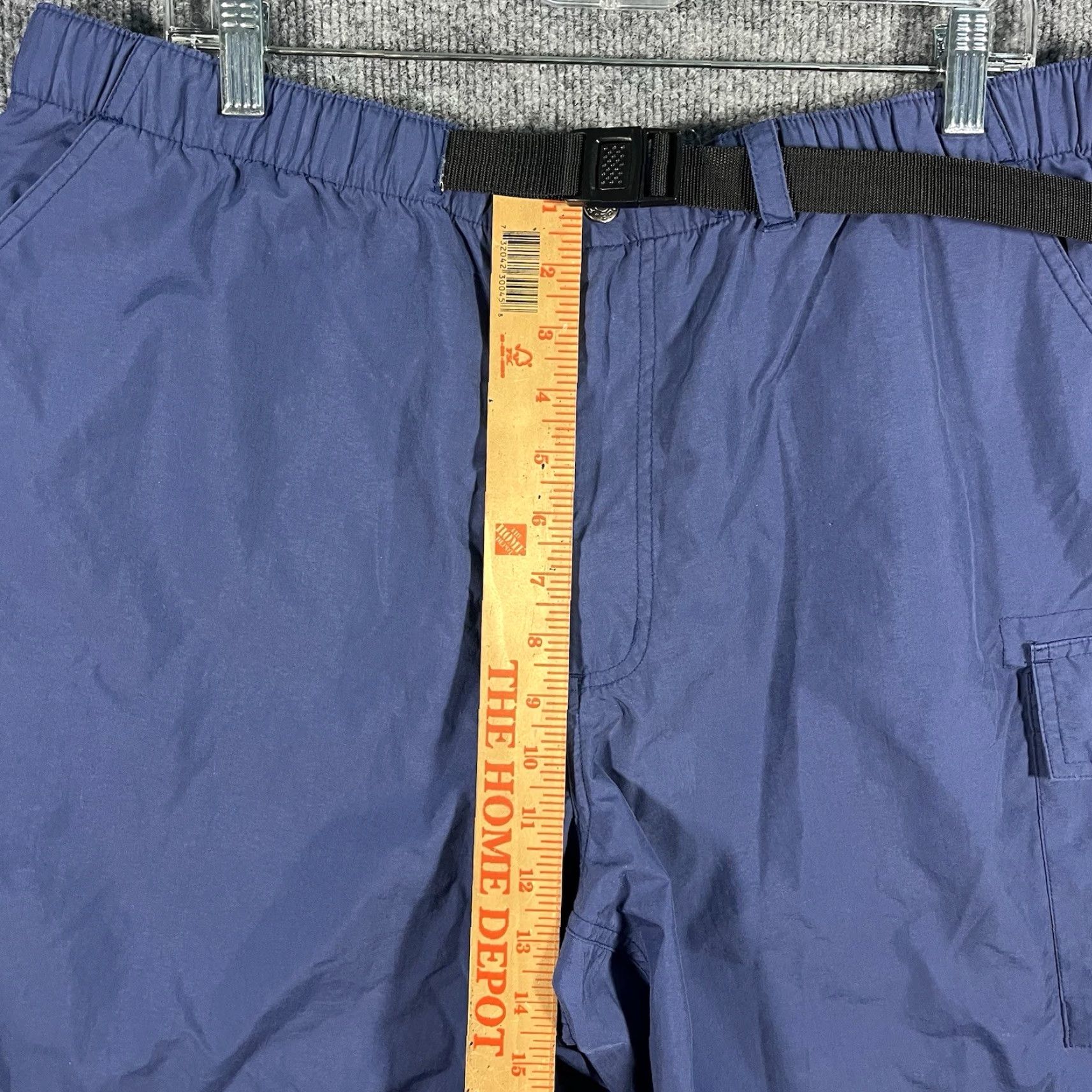 Vintage VINTAGE Ralph Lauren Polo Sport Shorts Mens XL Blue Belted Nylon Cargo 90s Belted Cargo Pocket Lightweight 8 in Inseam Regular Rise 90s Theme Mens Size US XL / EU 56 / 4 - 7 Thumbnail