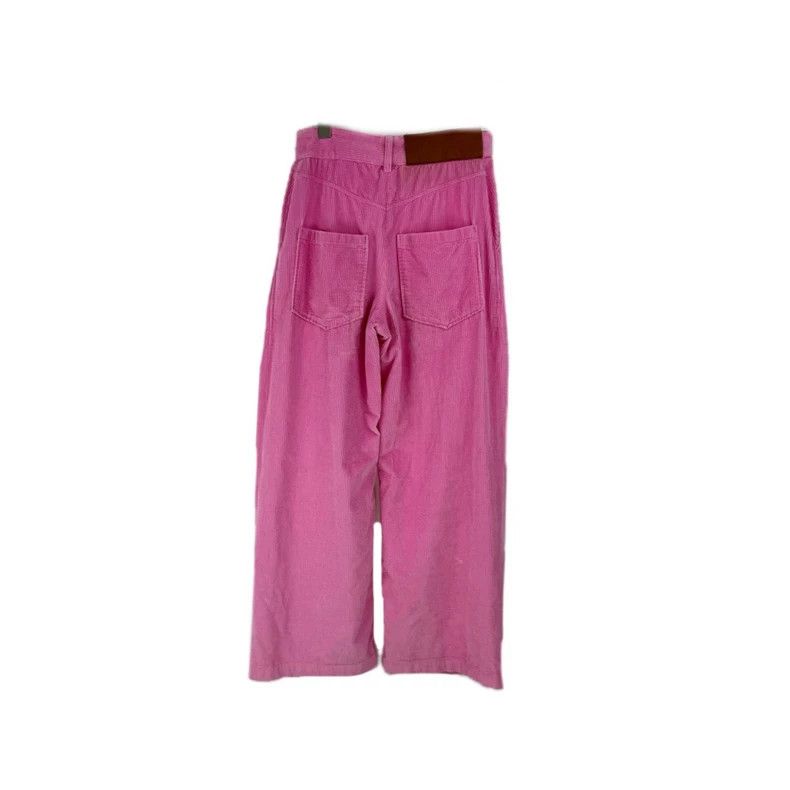 Loewe loewe Velour trousers with pink leather label 2504-Nextarro Size US 34 / EU 50 - 2 Thumbnail