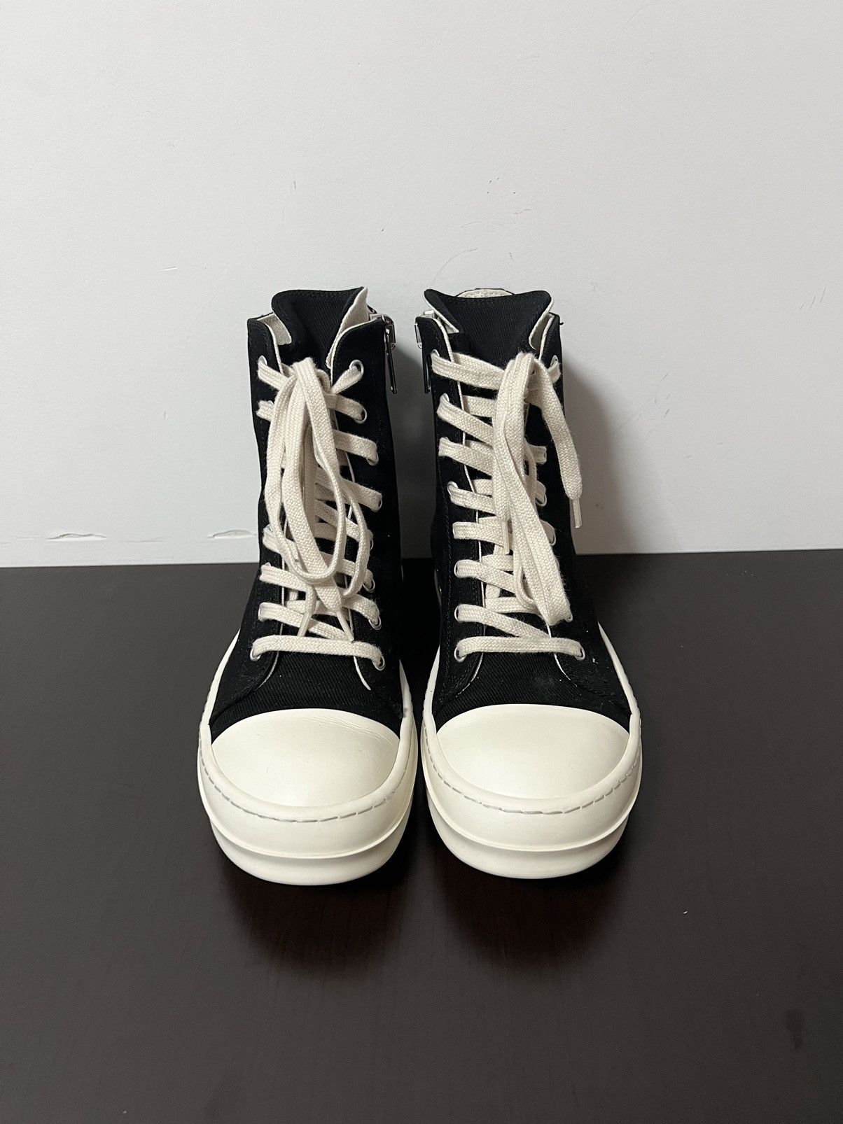 Rick Owens Drkshdw Rick owens ramones high top sneakers sz 37 Size US 7 / IT 37 - 3 Thumbnail