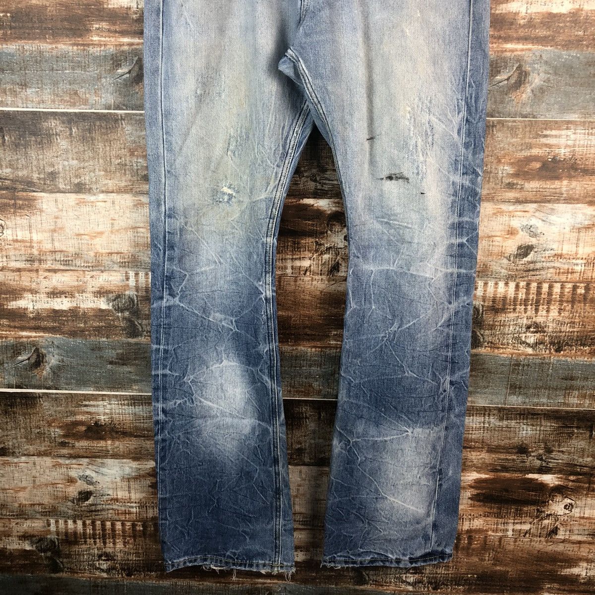 JACKROSE DLL Jack Rose Blue Distressed Denim Pants #C011 Size US 32 / EU 48 - 3 Thumbnail