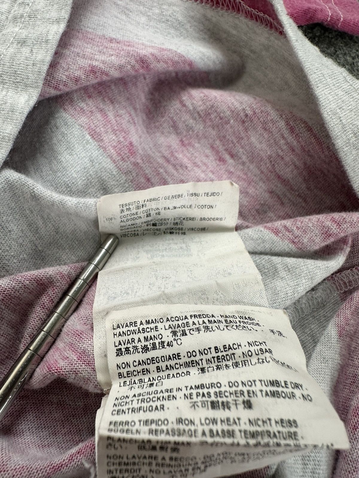 Balenciaga Balenciaga - 2018 Stripped Embroidered Logo T-Shirt Size S / US 4 / IT 40 - 9 Thumbnail