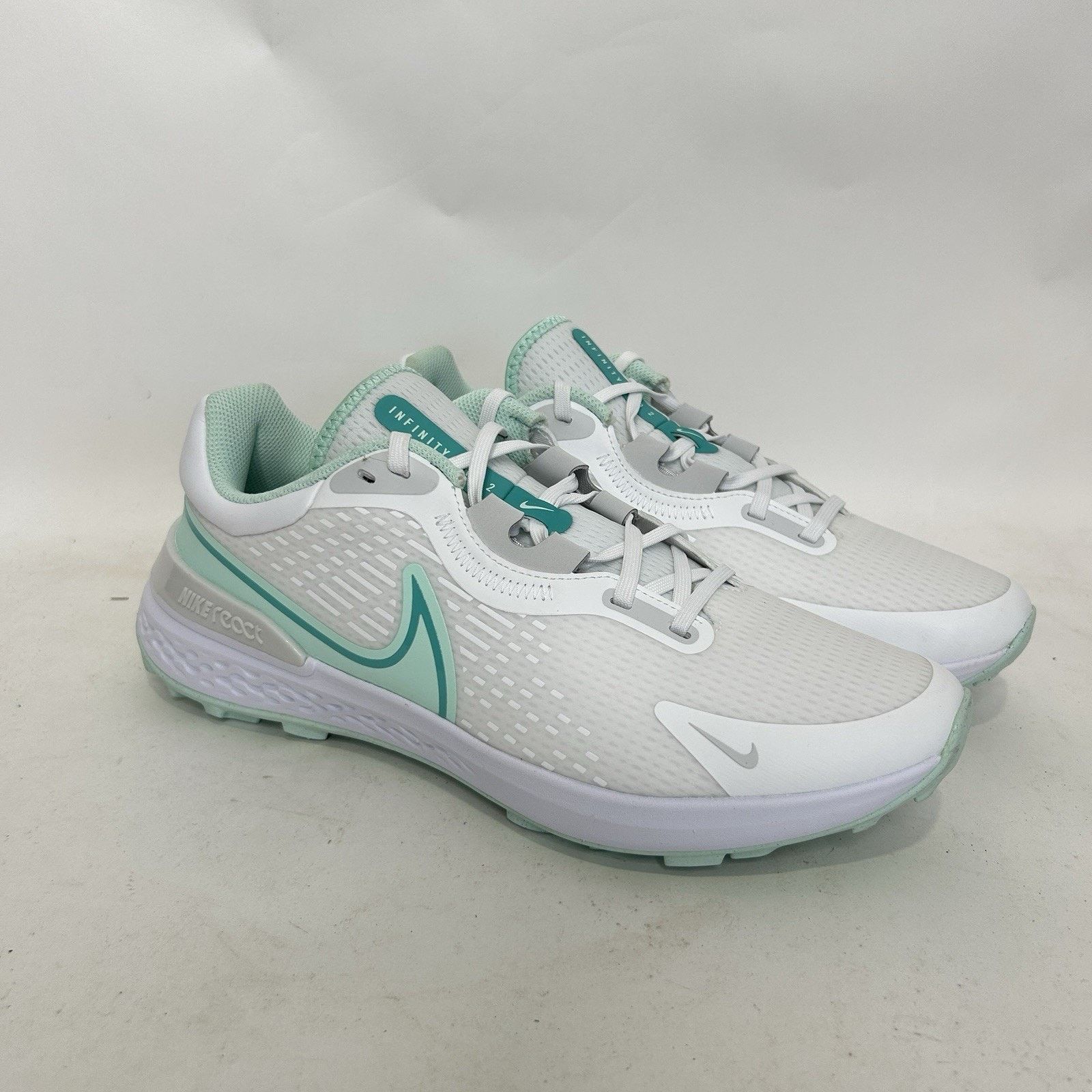 Nike Nike Infinity Pro 2 Golf Shoes “White/Teal/Mint Foam” Size US 11 / EU 44 - 1 Thumbnail