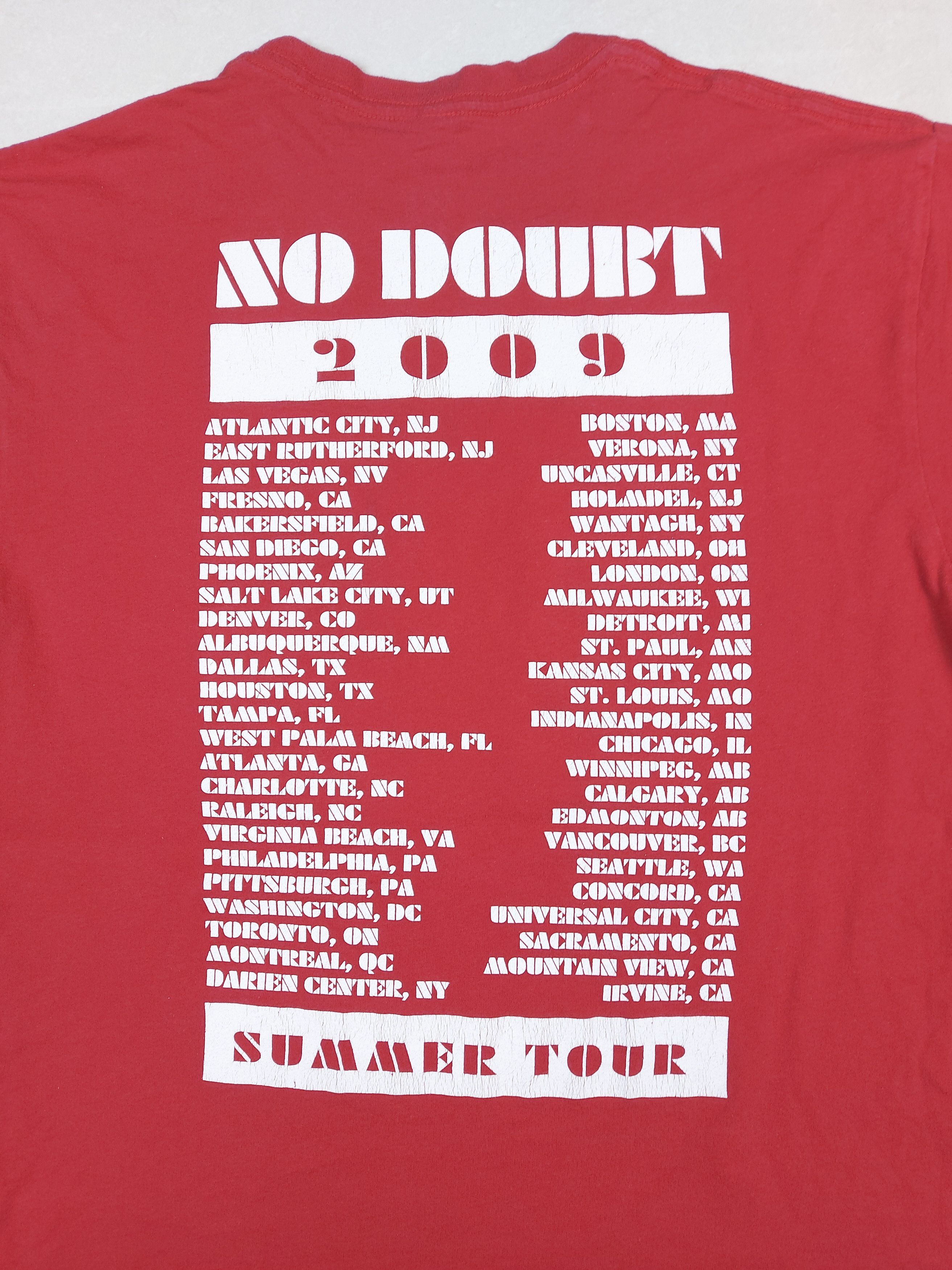Band Tees No Doubt Band 2009 Summer Tour Merch Double-Sided TEE Size US M / EU 48-50 / 2 - 7 Thumbnail