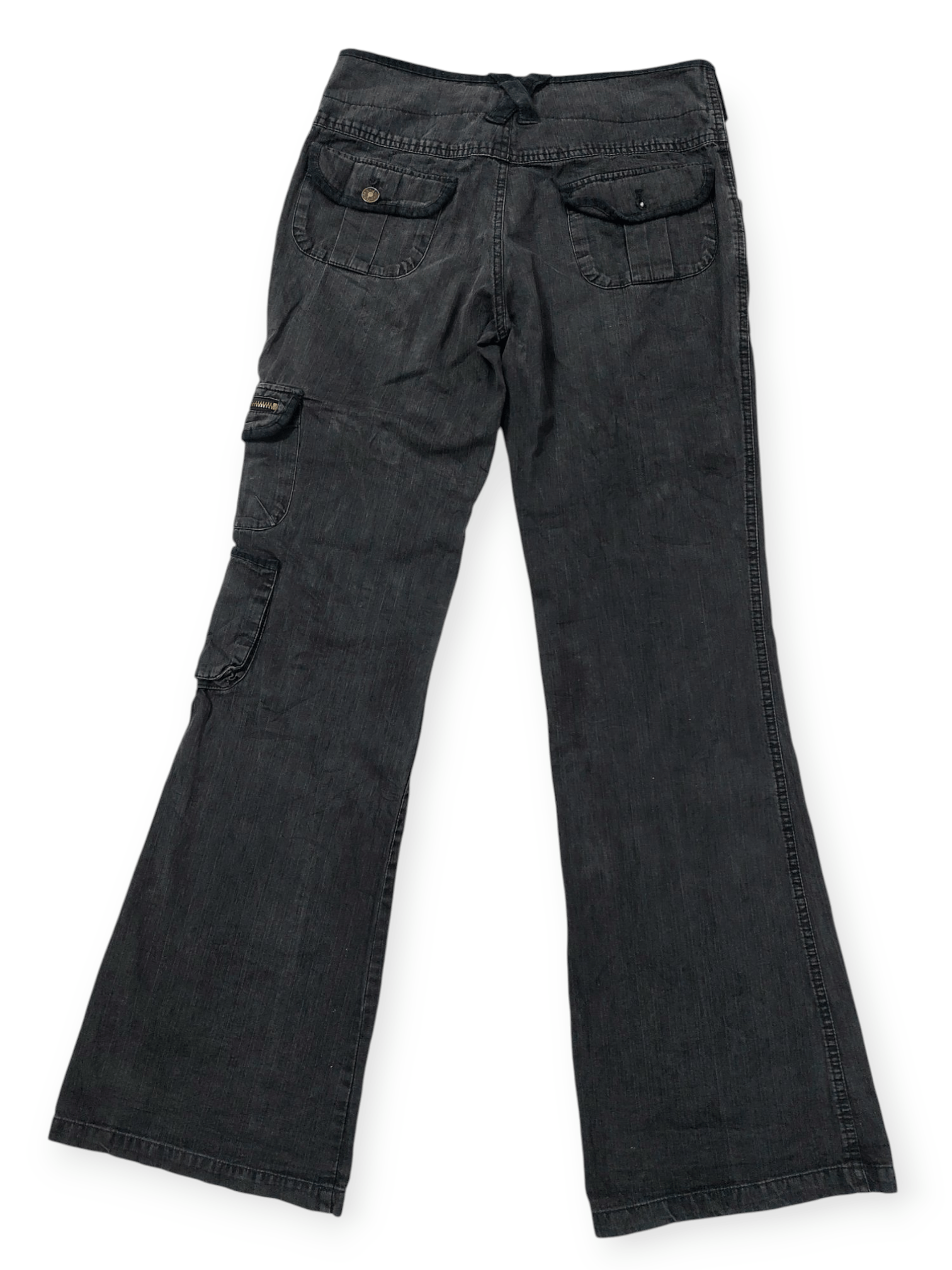 Other Super Flare Pauline Bleu Multipocket Cargo Pants Size US 29 - 7 Thumbnail