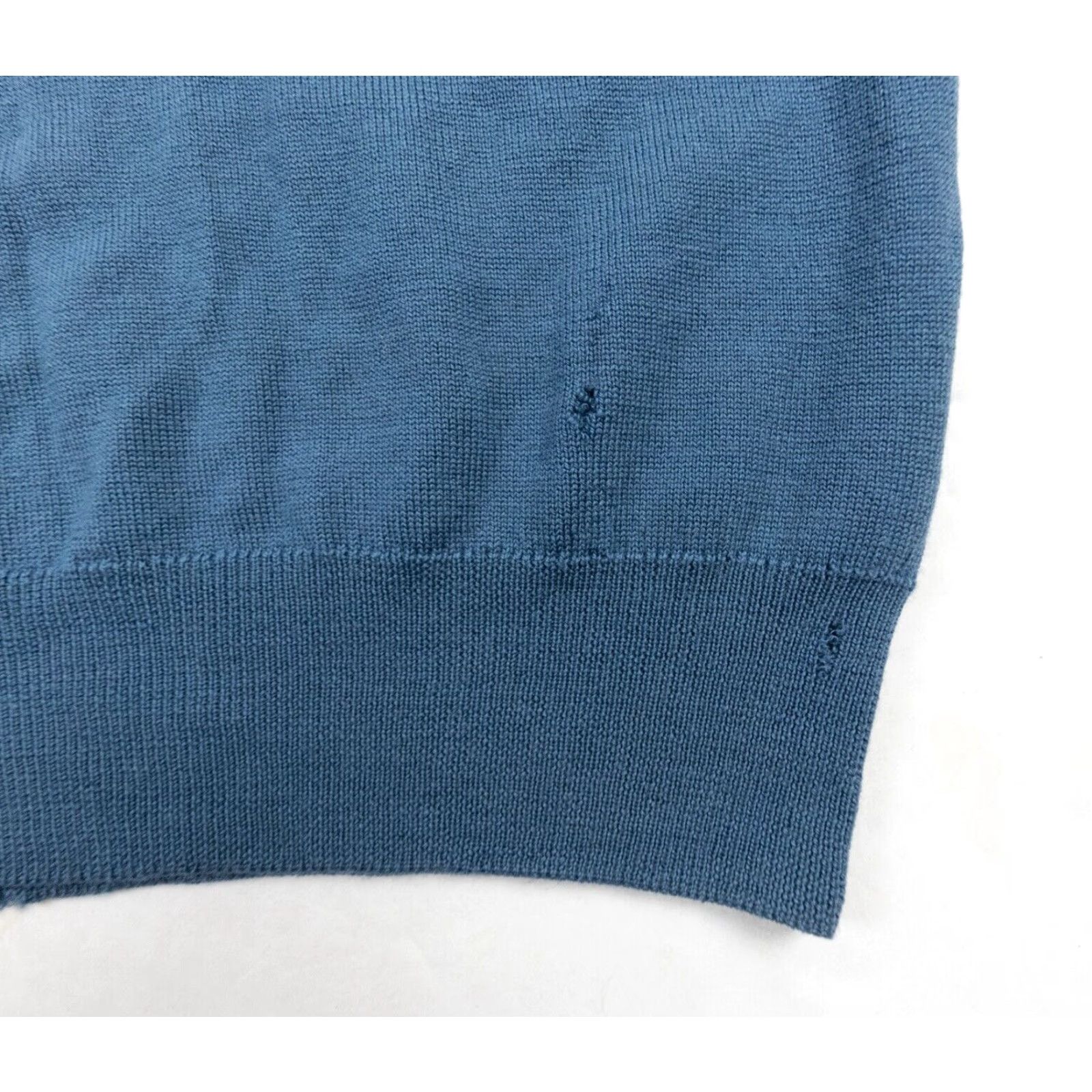 Vintage Pringle Sweater Vest Mens 40 Blue Wool Knit Pullover Sleeveless V-Neck Mens Size US XXS / EU 40 - 5 Thumbnail