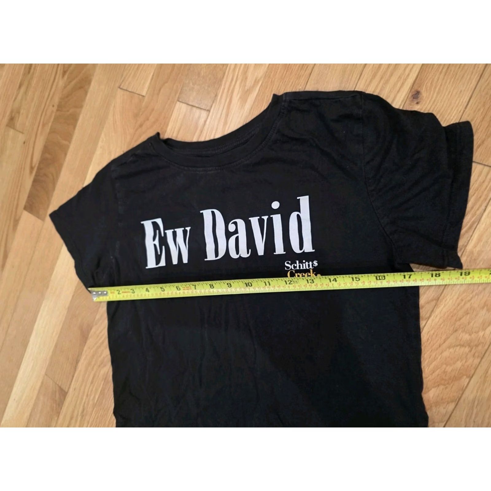 Vintage Schitt's Creek Ew, David T-Shirt Medium, Pop Culture Tees, Black, Womens, M Size M / US 6-8 / IT 42-44 - 7 Thumbnail