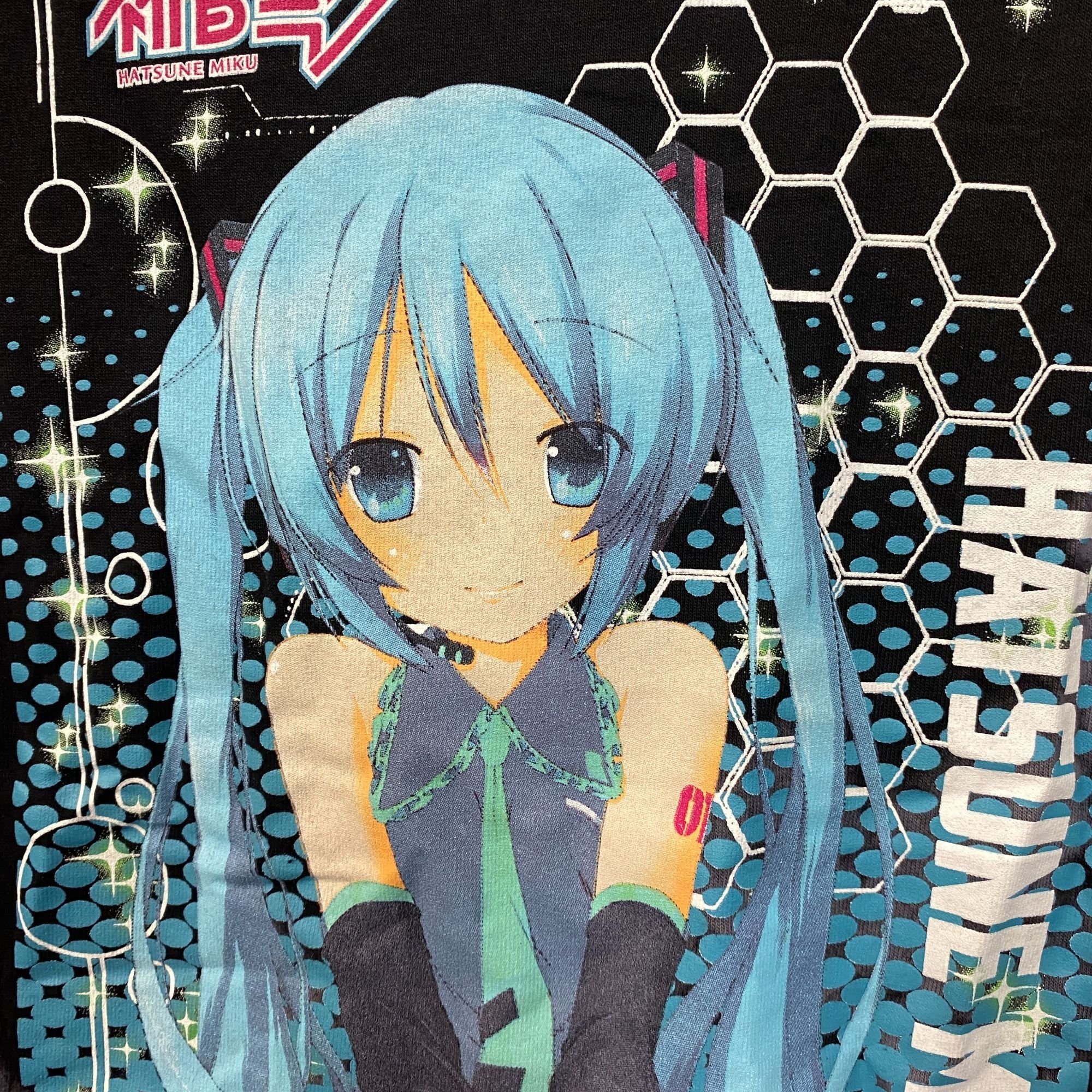 Anime Hatsune Miku The Virtual Idol Chibi Style Anime Bleach Dye S Size US S / EU 44-46 / 1 - 2 Thumbnail