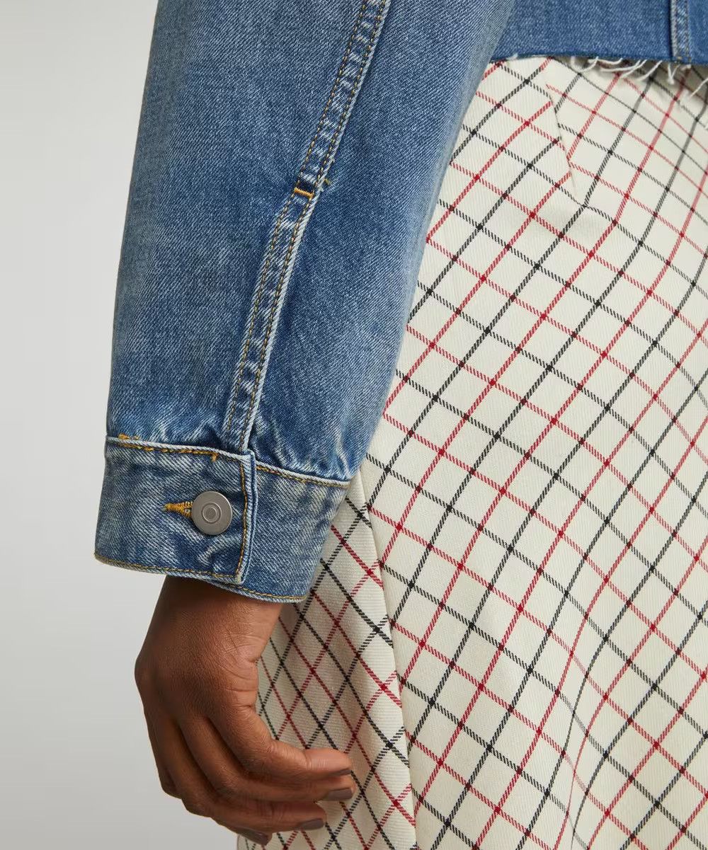 Maison Margiela oc11z0925 Collarless Denim Jacket in Blue Size XS / US 0-2 / IT 36-38 - 5 Thumbnail