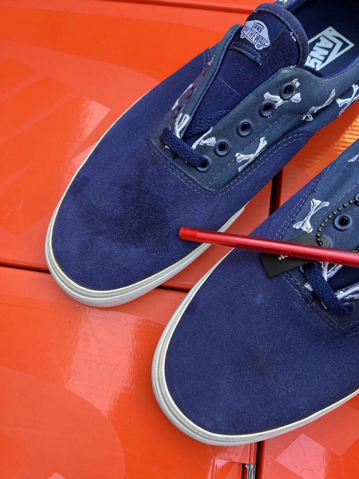 Vans 2007 VANS ERA S SYNDICATE WTAPS CROSS BONES NAVY BLUE 12 Size US 12 / EU 45 - 2 Thumbnail