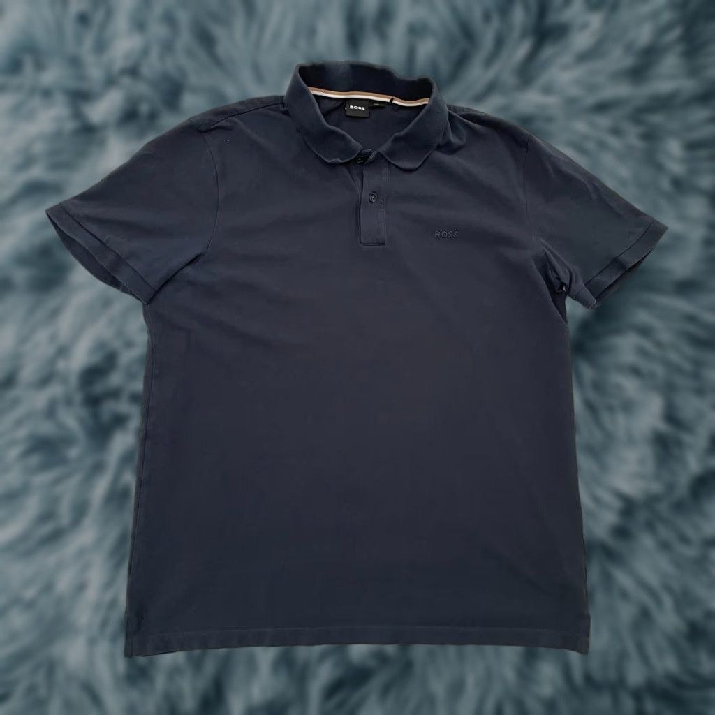 Hugo Boss HUGO BOSS Polo Shirt Adult XL Blue Slim Fit Knit Short Sleeve Logo 90s Modern Preppy Mens XL Size US XL / EU 56 / 4 - 1 Thumbnail