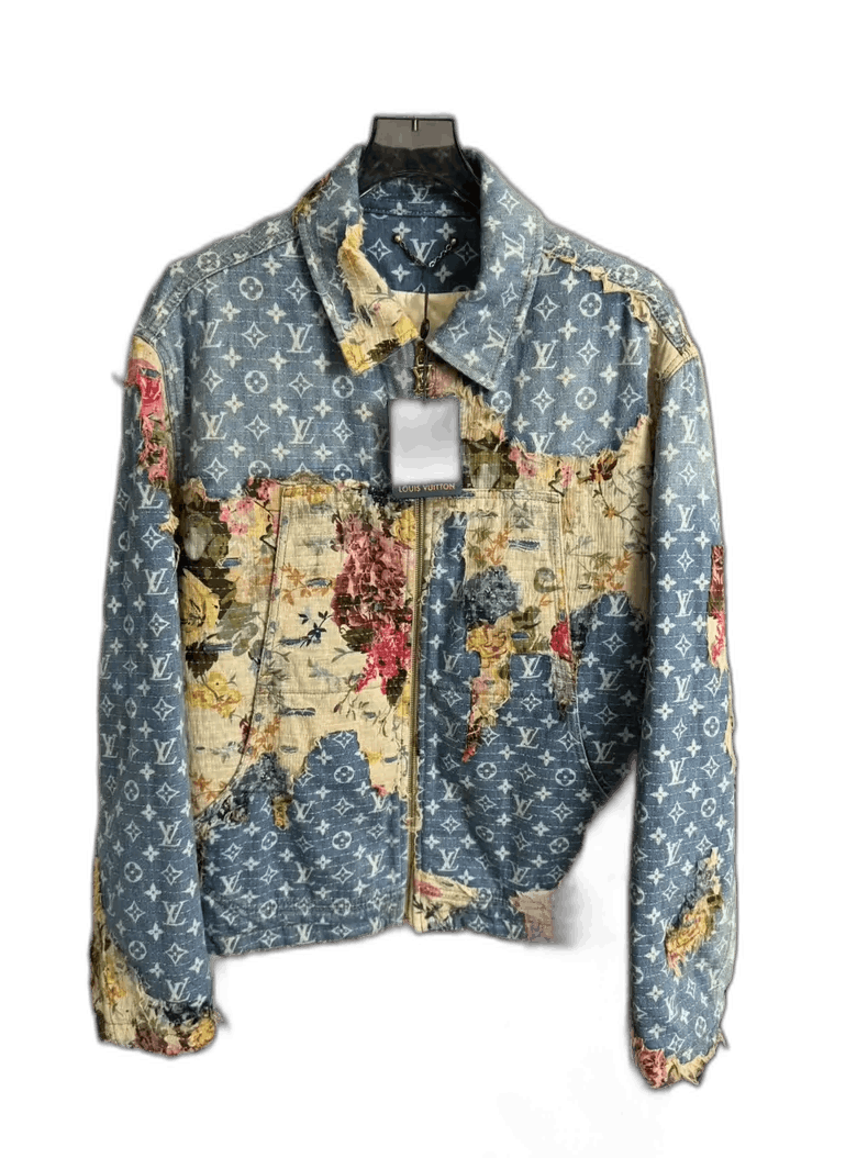 Louis Vuitton Louis Vuitton Floral Logo Denim Jacket-yf Size US L / EU 52-54 / 3 - 1 Thumbnail