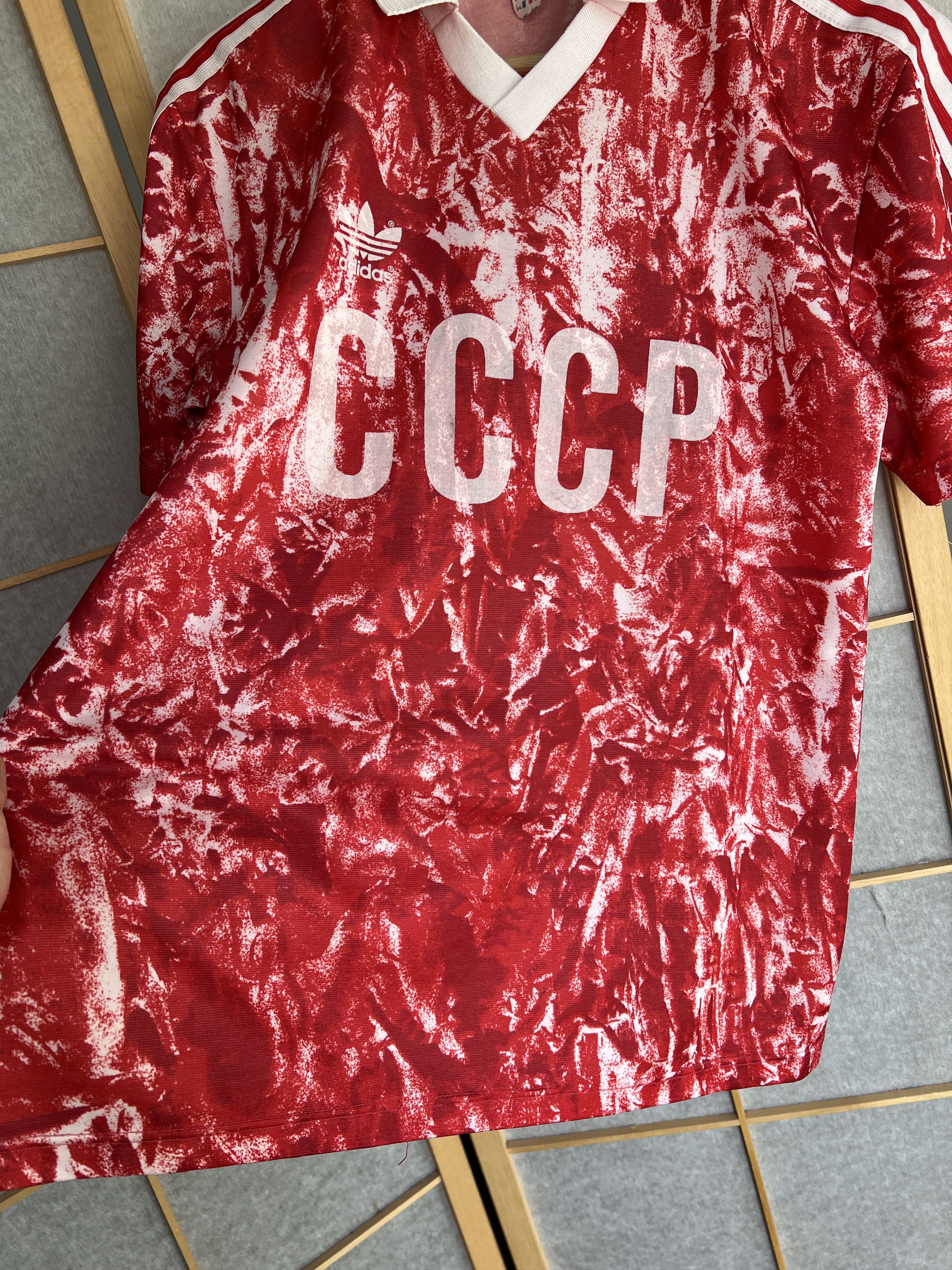 Adidas RARE! Adidas USSR Soviet Union 1988 home football jersey kit Size US M / EU 48-50 / 2 - 3 Thumbnail