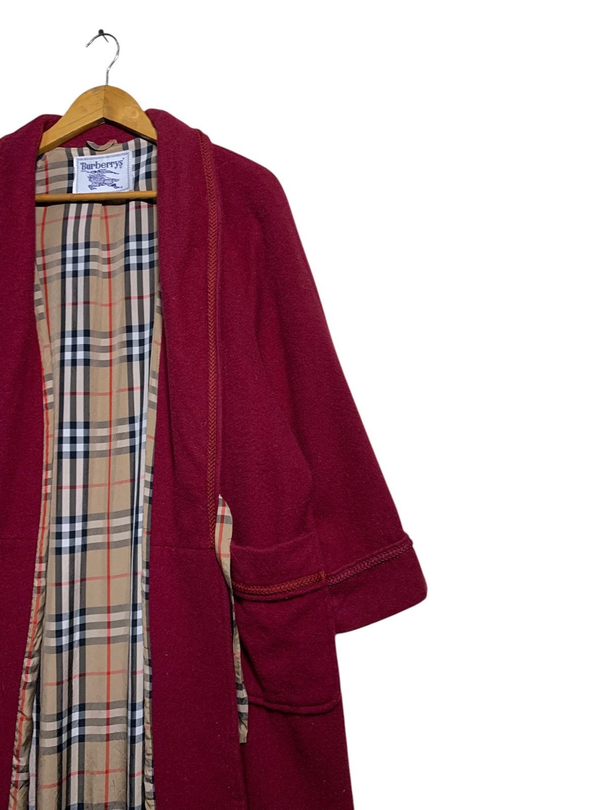 Burberry × Burberry Prorsum 🔥BURBERRY NOVACHECK ROBE RED Size US M / EU 48-50 / 2 - 3 Thumbnail