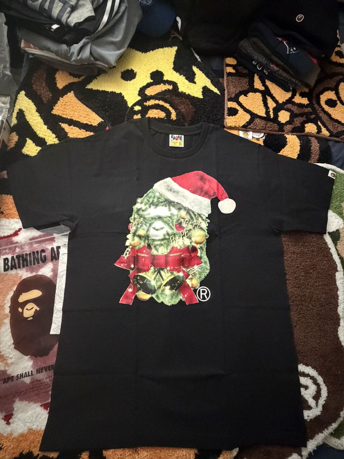 Bape Bape Christmas Ape Head Tee. XL . Brand New Size US XL / EU 56 / 4 - 1 Thumbnail
