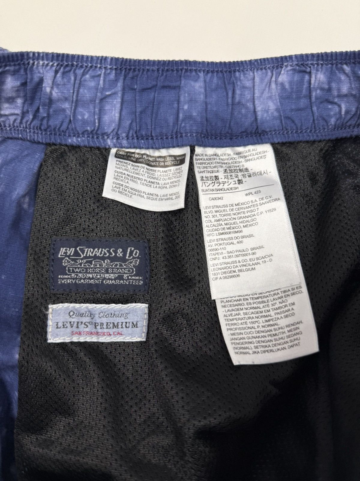Levi's Levi’s Premium Combined Cotton Purple Tie Dye Shorts M Size US 32 / EU 48 - 3 Thumbnail