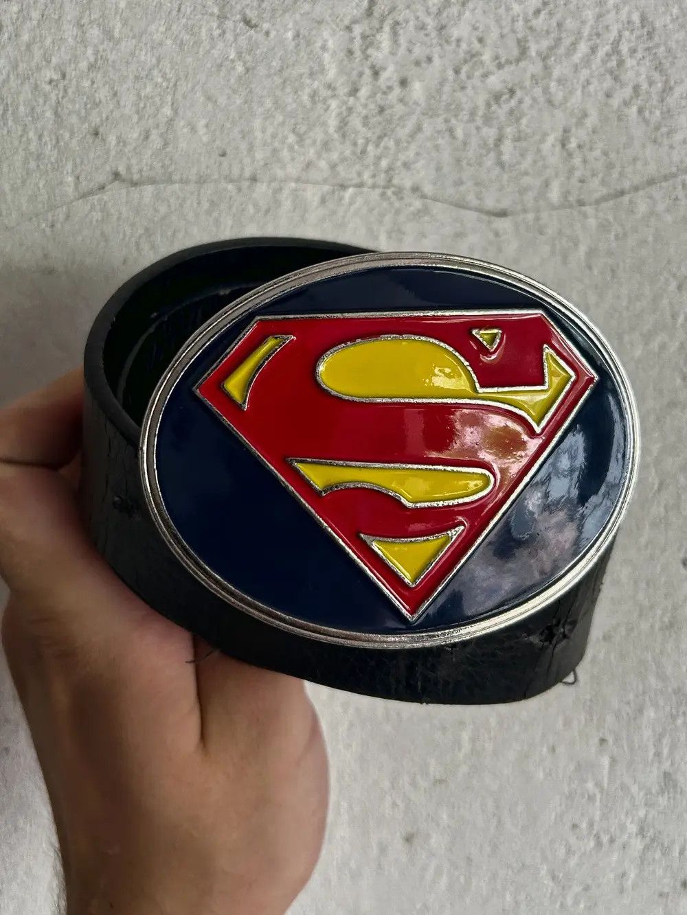 Other Vintage Humor Streetwear Japanese Superman Leather Belt 90s Size ONE SIZE - 1 Thumbnail