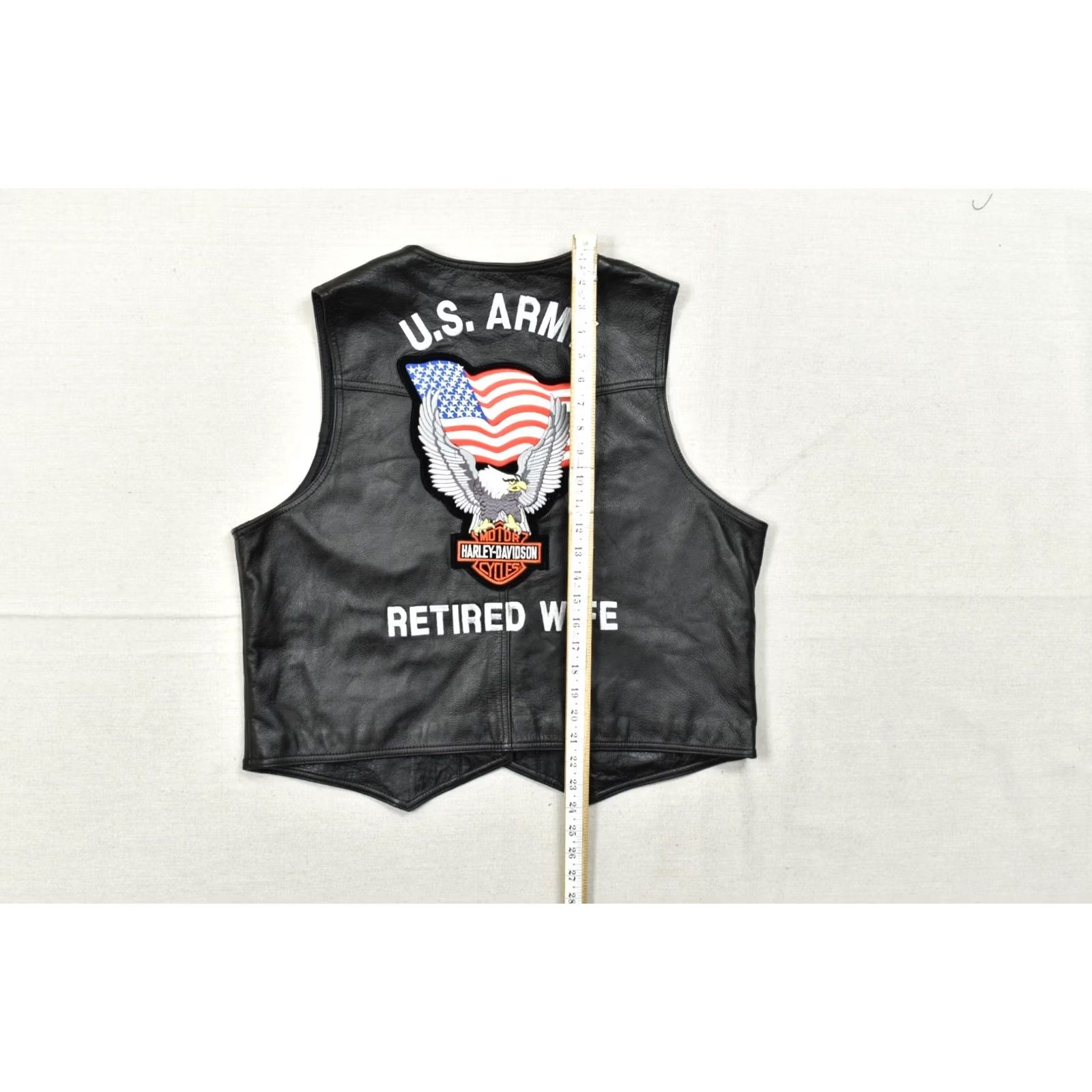 Harley Davidson VINTAGE Harley-Davidson Women Leather Vest L Black U.S. Army Wife 100th Anniversary Logo Biker Casual Spring Summer Fall Mens Womens Girls Boys Size L / US 10 / IT 46 - 8 Thumbnail