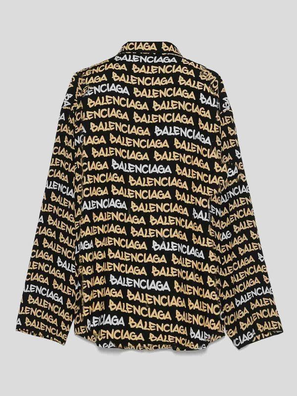 Balenciaga o1srvl11e1125 Funky Font Minimal Shirt in Multicolor Size XL / US 12-14 / IT 48-50 - 2 Thumbnail