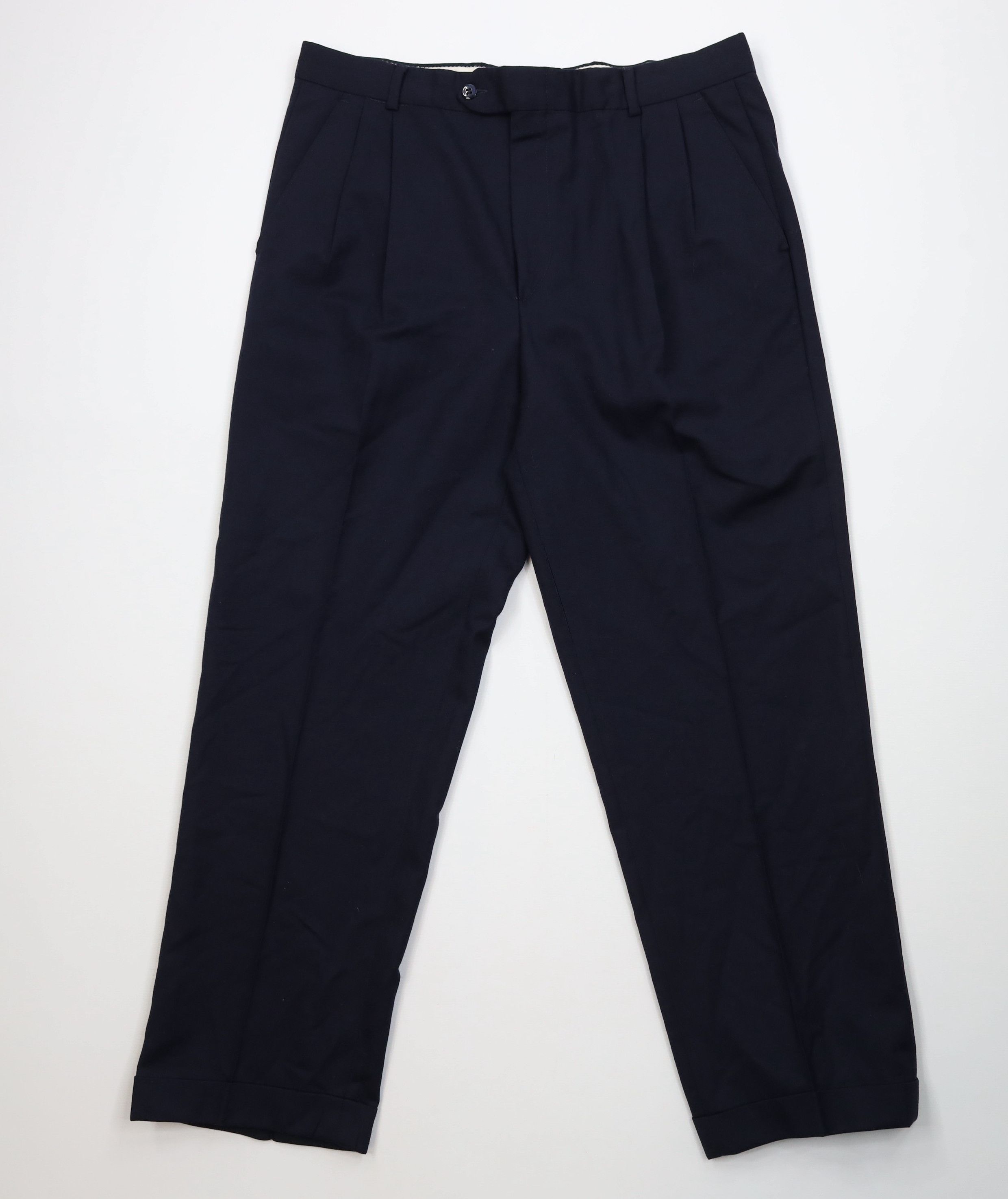 Vintage Vintage Streetwear Wool Knit Straight Leg Chino Pants Blue Size US 34 / EU 50 - 1 Thumbnail