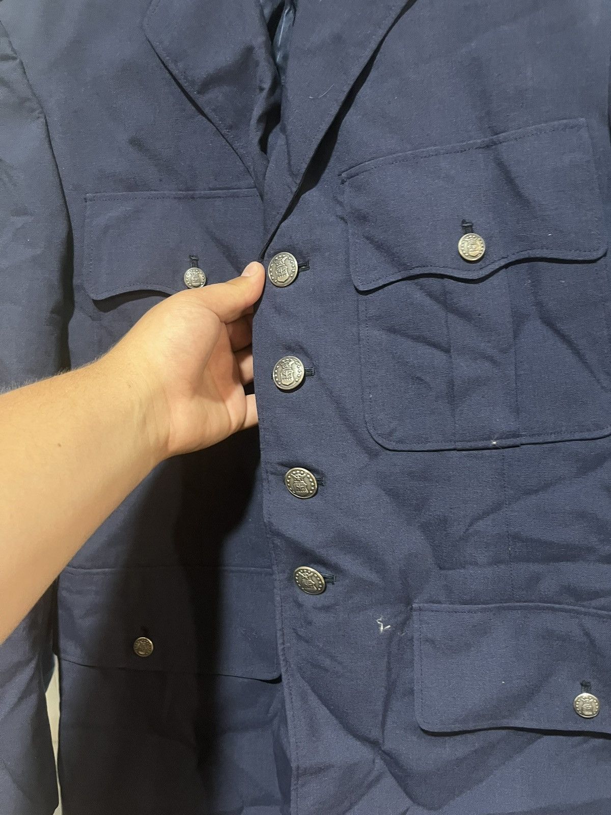 Vintage 1970s Air-force Dress Jacket Size US L / EU 52-54 / 3 - 5 Thumbnail