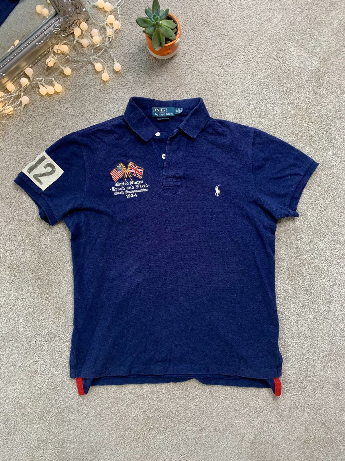 Rugby Ralph Lauren Vintage Polo Ralph Lauren Rugby USA012 Big Logo y2k Size US M / EU 48-50 / 2 - 3 Thumbnail
