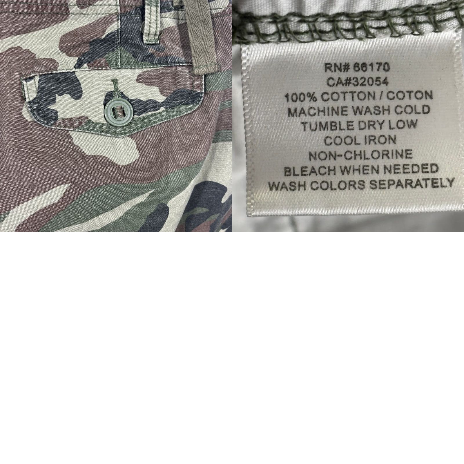 Vintage Y2K Camo Cargo Pants 34 All-Son Hip Hop Military Utility Drawstring Size US 34 / EU 50 - 9 Thumbnail
