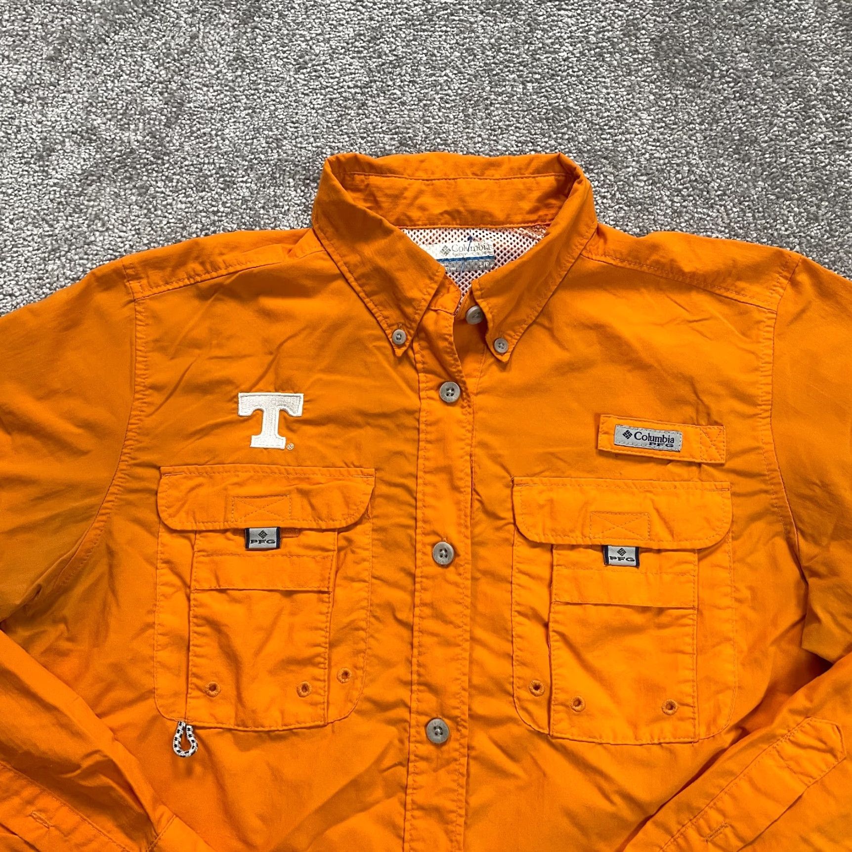Logo 7 Columbia Shirt Womens Small Orange Nylon University Of Tennessee Logo Bahama PFG Size S / US 4 / IT 40 - 4 Thumbnail