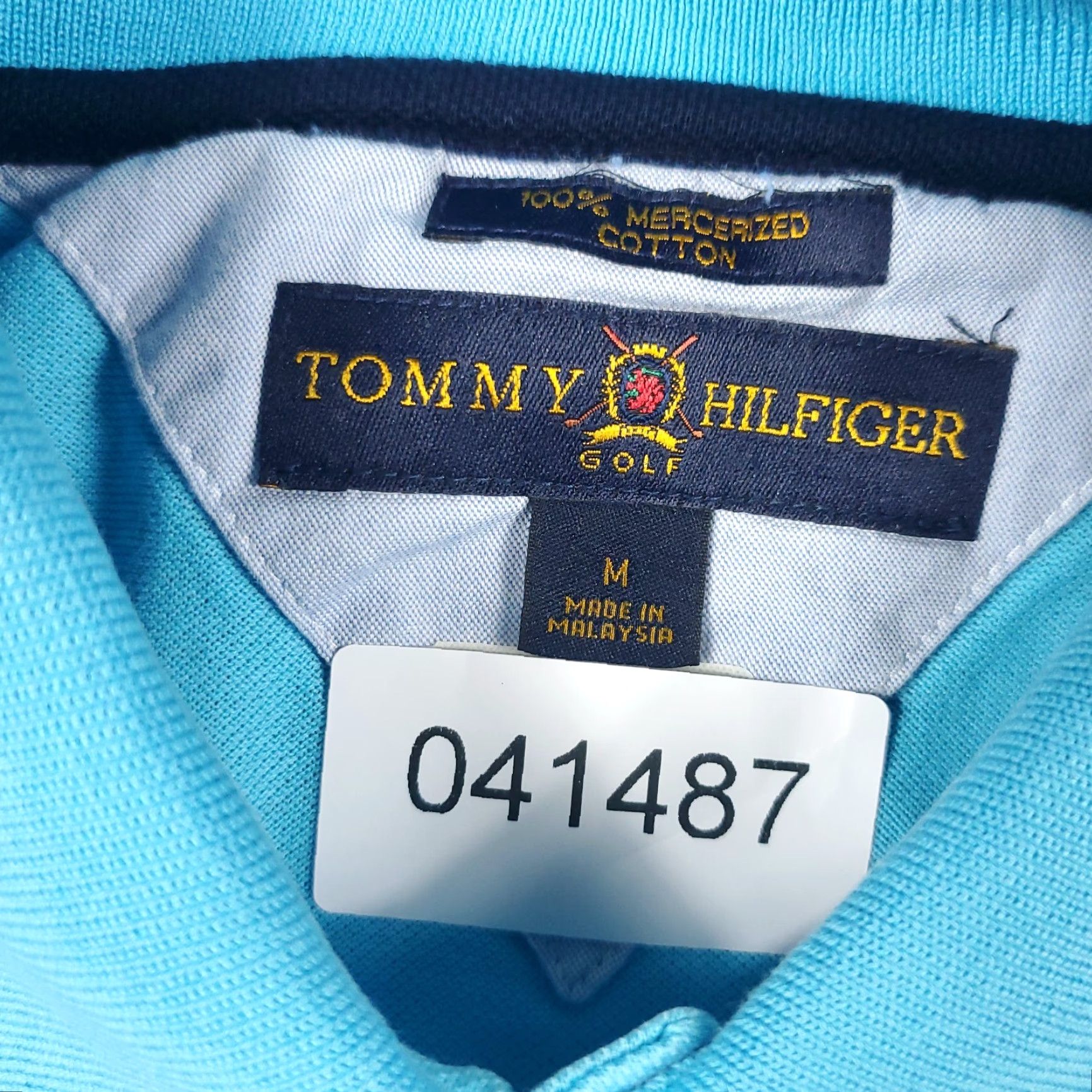 Tommy Hilfiger Tommy Hilfiger Polo Shirt Mens Medium Blue Short Sleeve Regular Fit Activewear Size US M / EU 48-50 / 2 - 8 Thumbnail