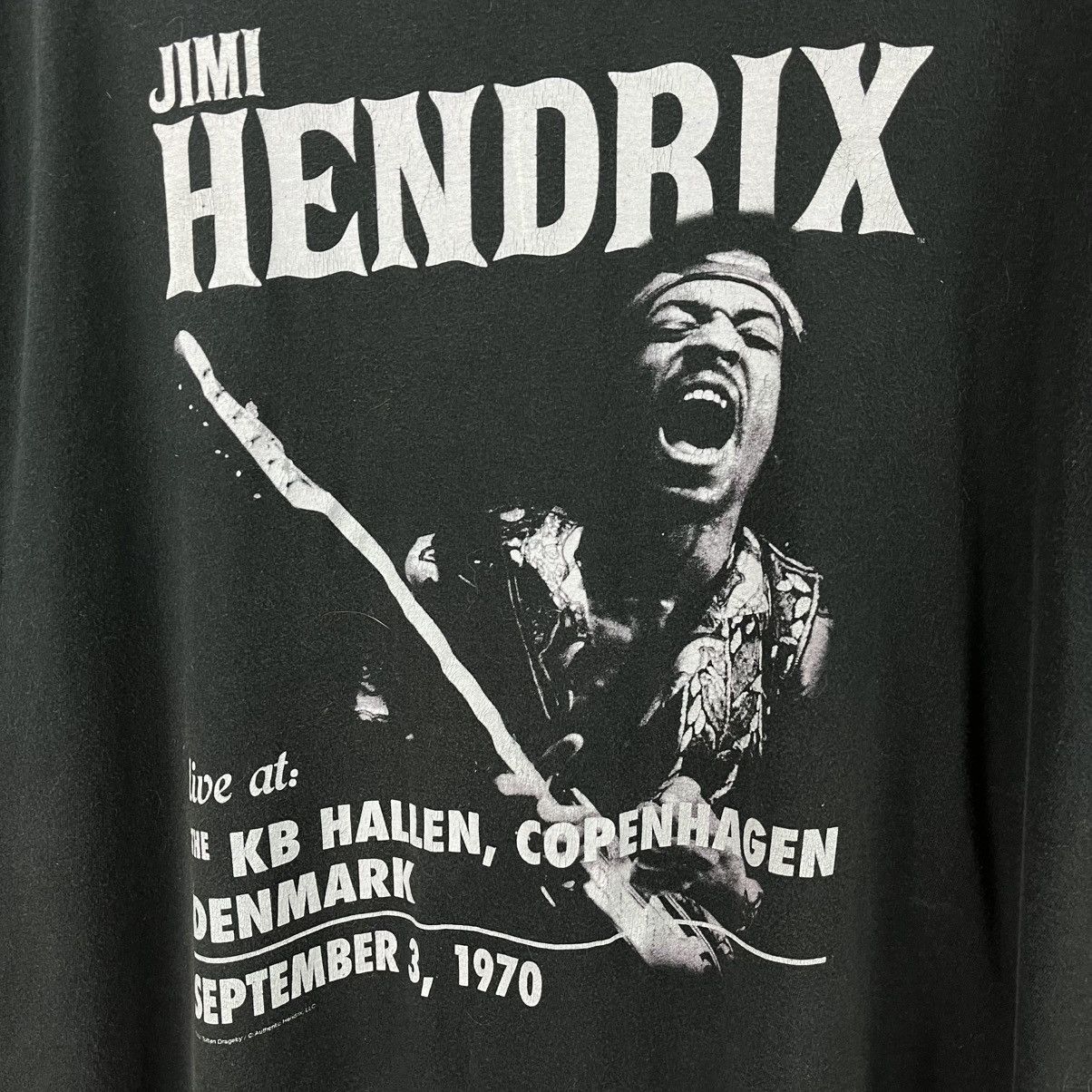 Band Tees Jimi Hendrix Distressed Tee Big Logo Black Size XL Size US XL / EU 56 / 4 - 3 Thumbnail