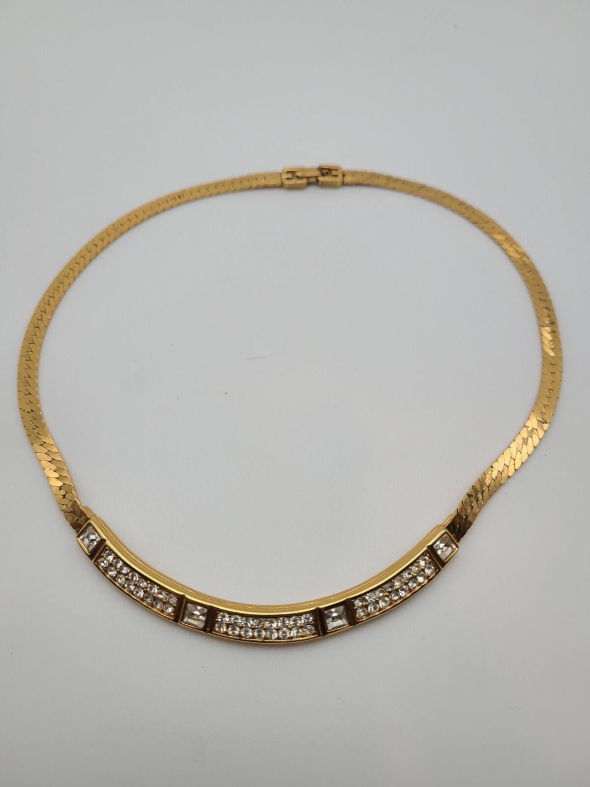 Givenchy Vintage Givenchy GoldTone Necklace W Crystal Accents 16.5 In Size ONE SIZE - 1 Thumbnail