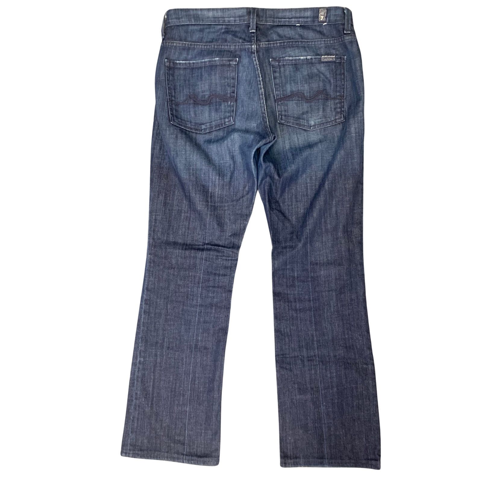 7 For All Mankind 7 For All Mankind Dark Wash High Waist Bootcut Jeans Size 31" - 2 Thumbnail