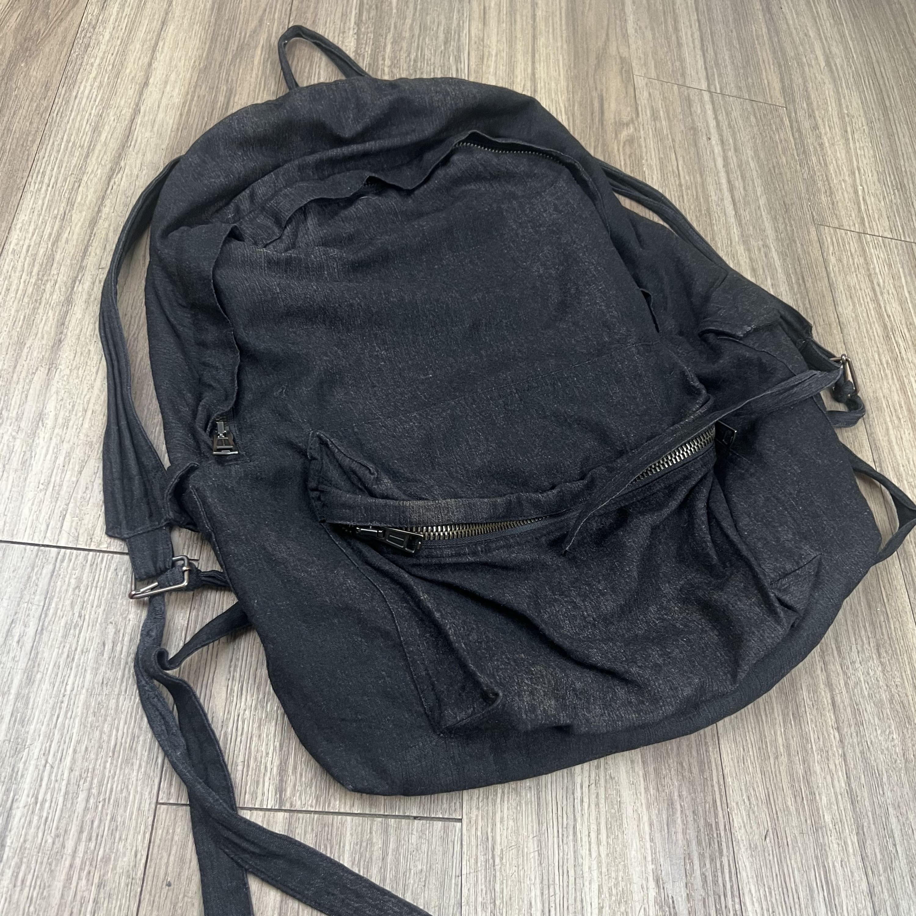 Ann Demeulemeester Ann Demeulemeester Wool/Linen Bondage Backpack Size ONE SIZE - 2 Thumbnail