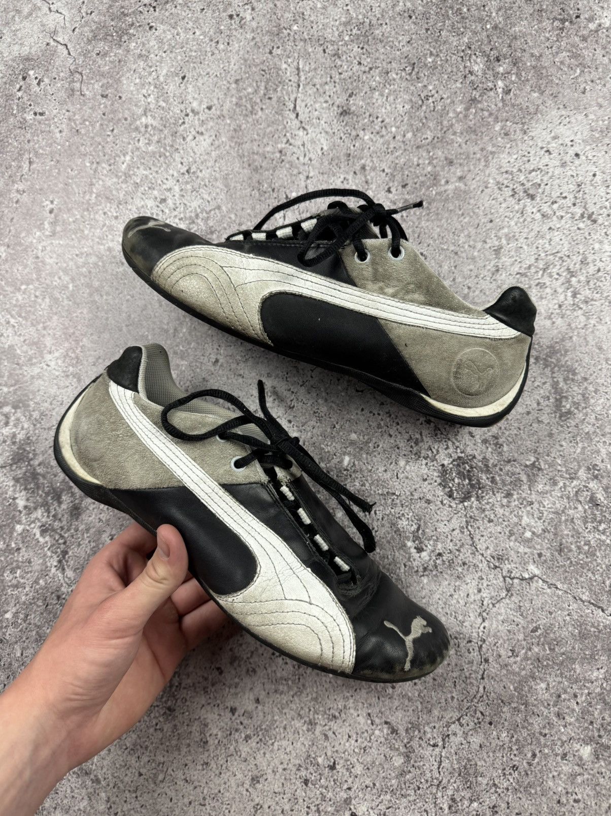 Puma Vintage Puma Y2K opium Blokecore suede sneakers Trashed Size US 10 / EU 43 - 3 Thumbnail