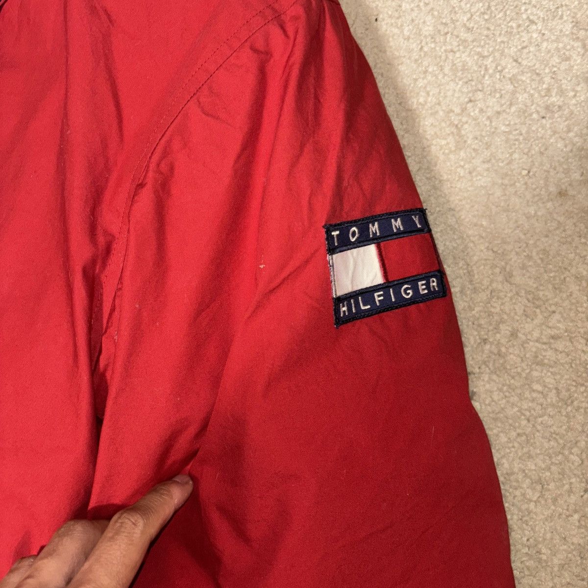 Tommy Hilfiger TOMMY HILFIGER Flag Patch Puffer Sailing Jacket Red SZ Small Size US S / EU 44-46 / 1 - 3 Thumbnail