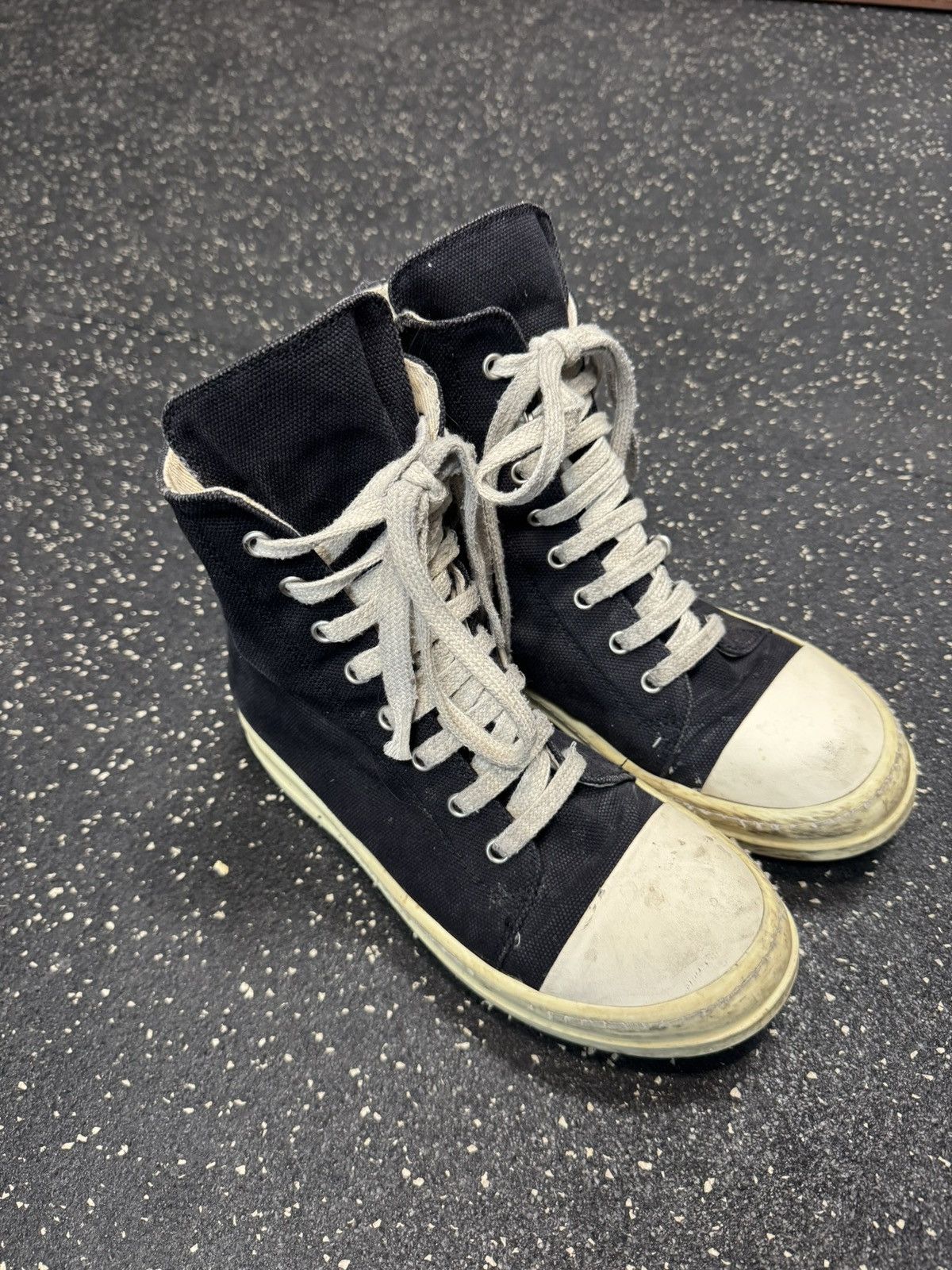 Rick Owens Rick Owens DRKSHDW Ramones High Top Sneakers Size US 8.5 / IT 38.5 - 1 Thumbnail
