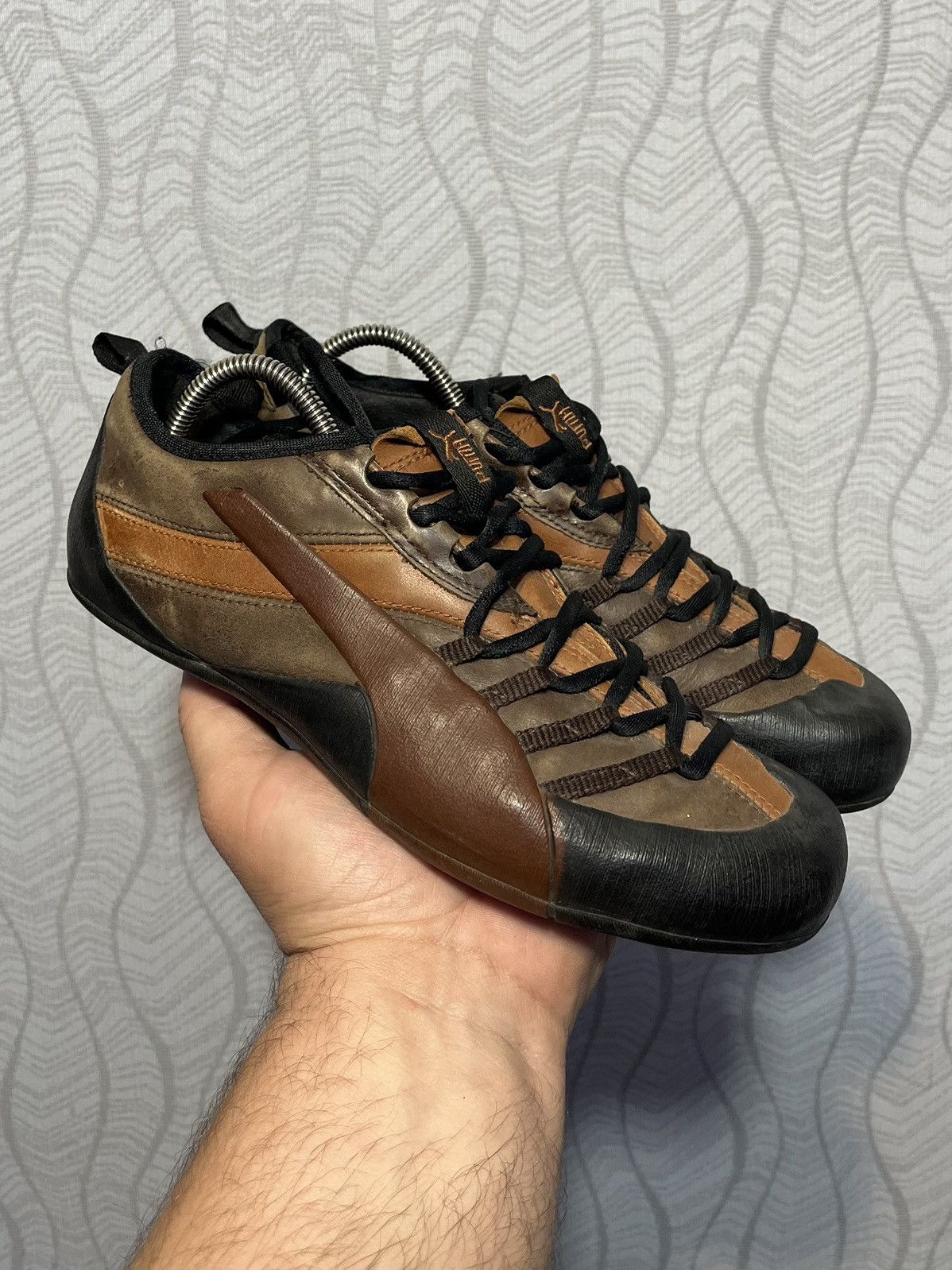 Puma Puma Climb Low Speed Cat Vintage Brown Leather Shoes US6 Size US 6 / EU 39 - 1 Thumbnail
