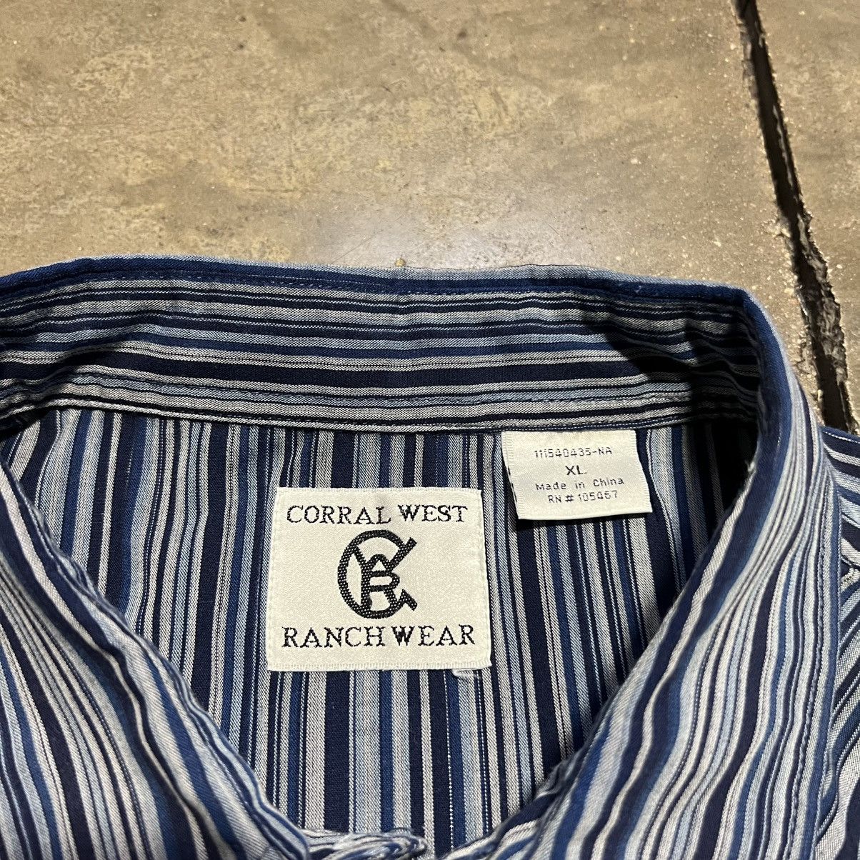 Wrangler Vintage Pearl Snap Short Sleeve Shirt Striped Western Rodeo Size US XL / EU 56 / 4 - 8 Thumbnail