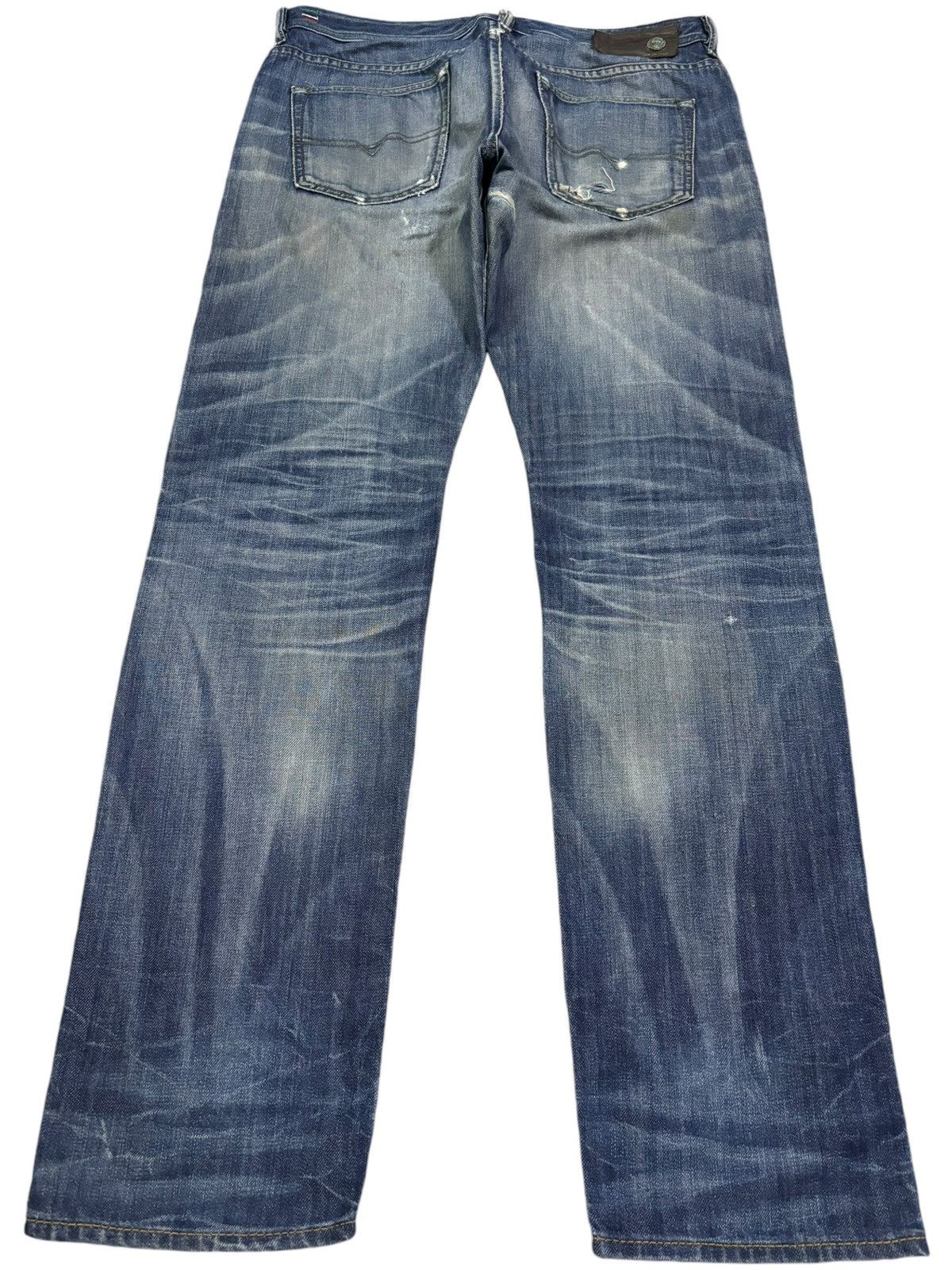 Diesel Vintage Y2K Diesel Industry 3D Buster Slim Clawmark Jeans Size US 34 / EU 50 - 2 Thumbnail