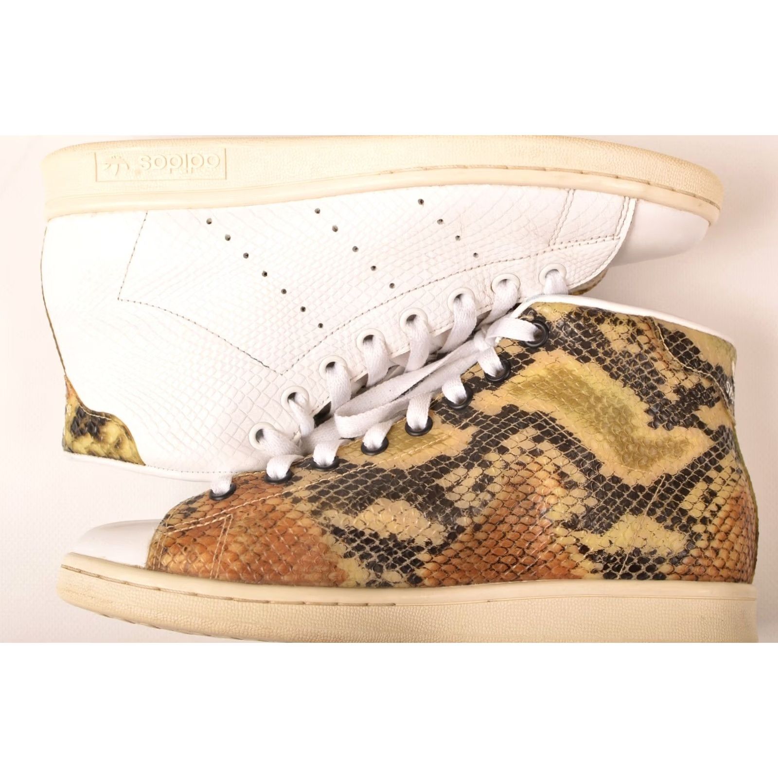 Adidas Adidas Stan Smith Mid Snakeskin Sneakers Trainers S77451 Size 38 Mens Leather White Size US 5 / EU 37 - 6 Thumbnail