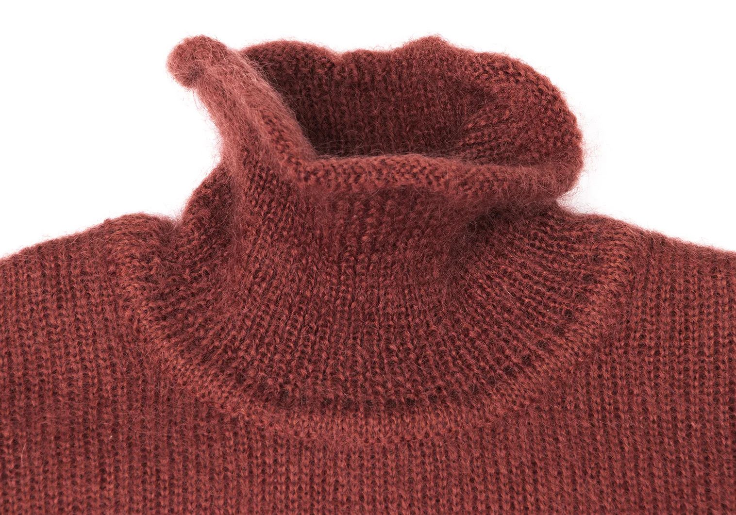 Jean Paul Gaultier Wool Blend Turtleneck Knit Sweater in Brick Size 48 Size US M / EU 48-50 / 2 - 3 Thumbnail