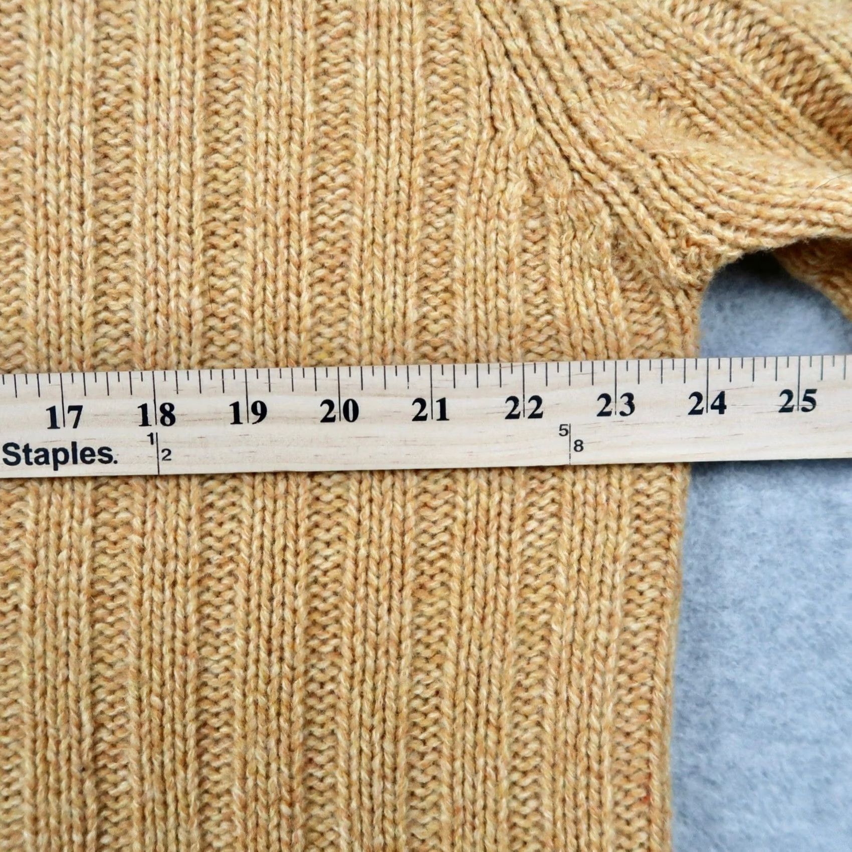 Old Navy Vintage Old Navy Mens XL Sweater Mustard Yellow Ribbed Knit Crew Neck Size US XL / EU 56 / 4 - 7 Thumbnail