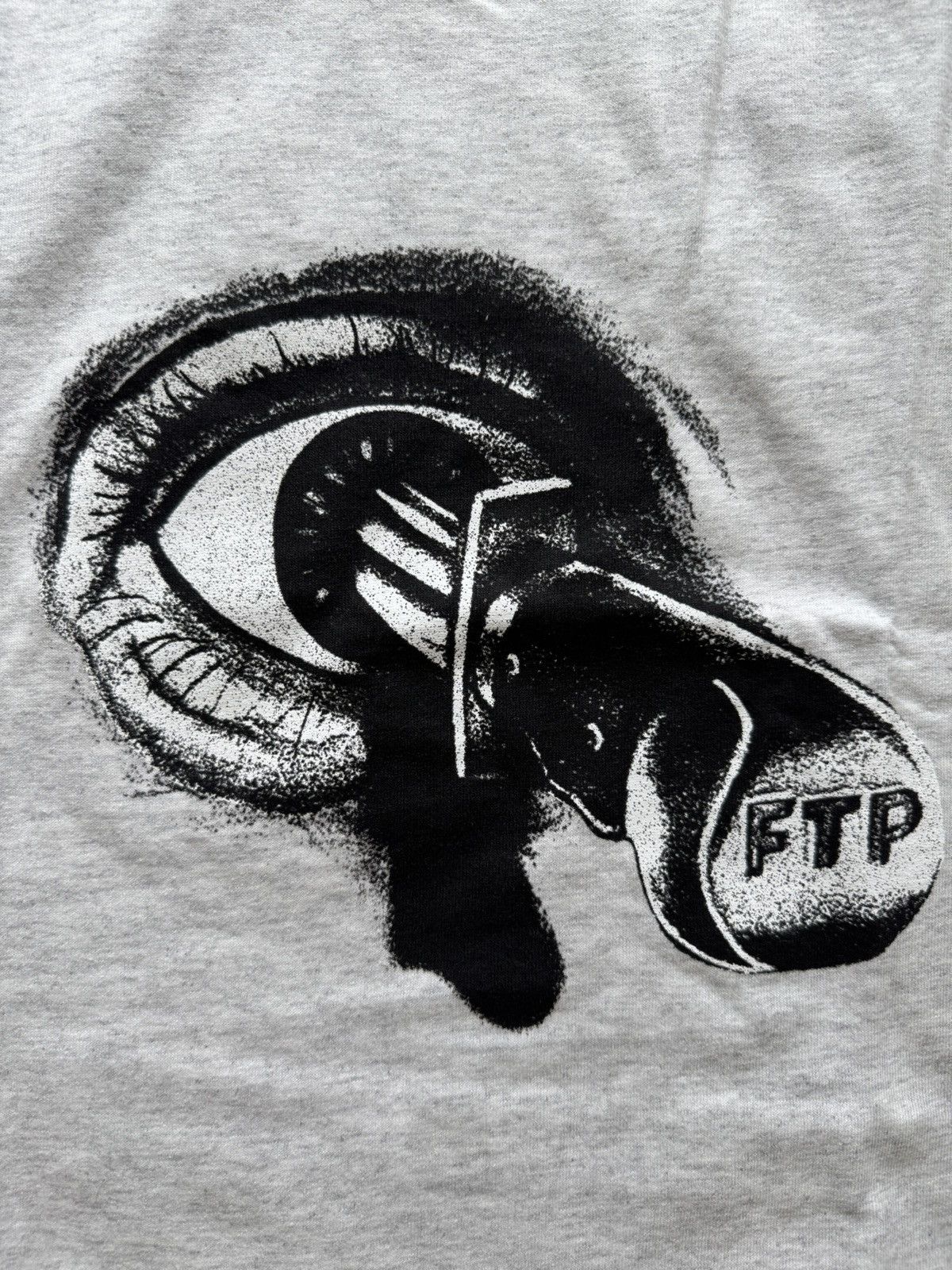 Fuck The Population FTP Pupil Tee Ash Grey Size US XL / EU 56 / 4 - 3 Thumbnail