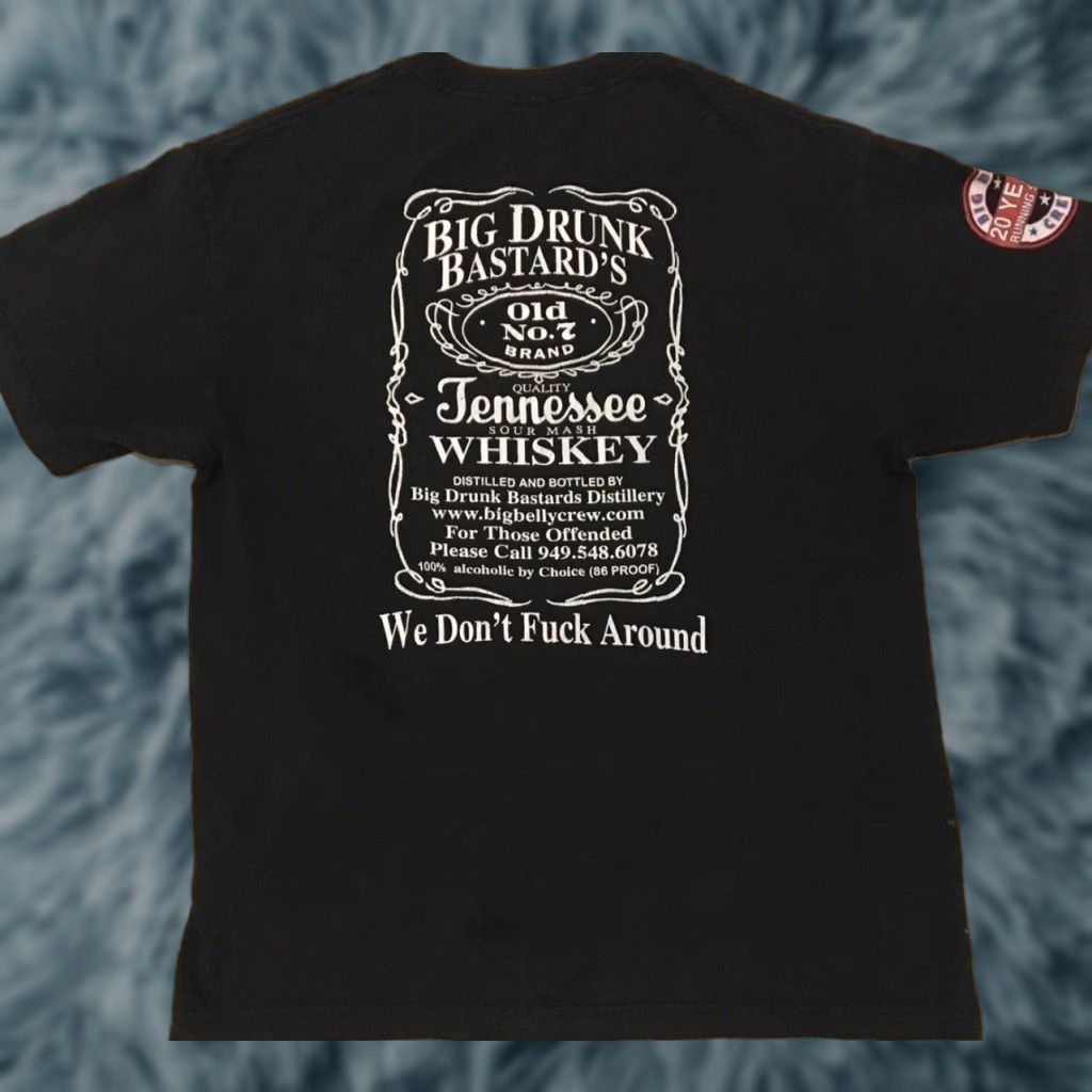 Vintage VINTAGE Big Drunk Bastards Faded Distress Shirt L Funny Beer Crude Joke Grunge Y2K Size US L / EU 52-54 / 3 - 1 Thumbnail