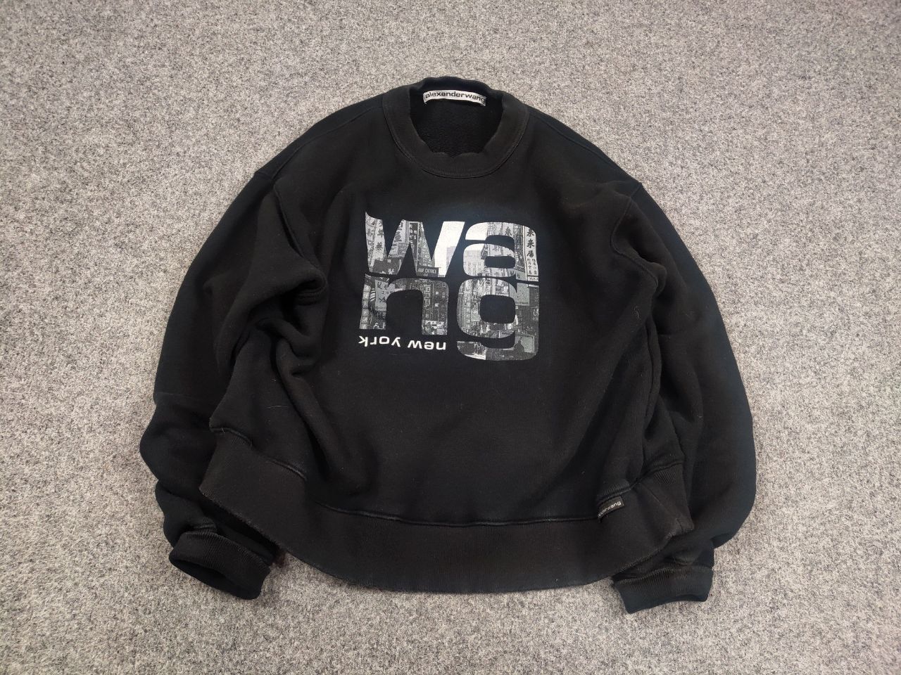 Alexander Wang Alexander Wang new york Logo Oversized Crew Chek Sweatshirt Size US S / EU 44-46 / 1 - 3 Thumbnail