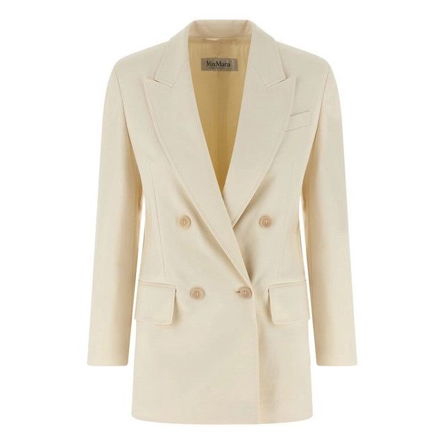MAX MARA Suez White Cotton Blazer Jacket New & Authentic (Wo
